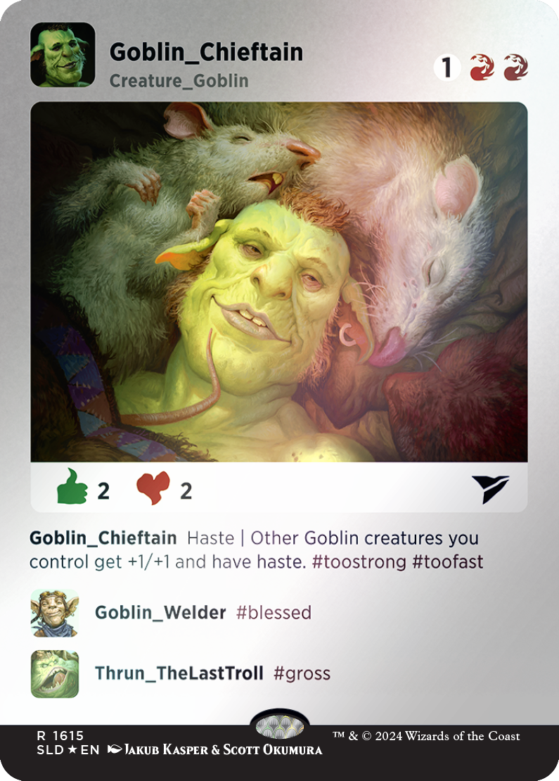Goblin Chieftain (Rainbow Foil) [Secret Lair Drop Series] | Odin's Place