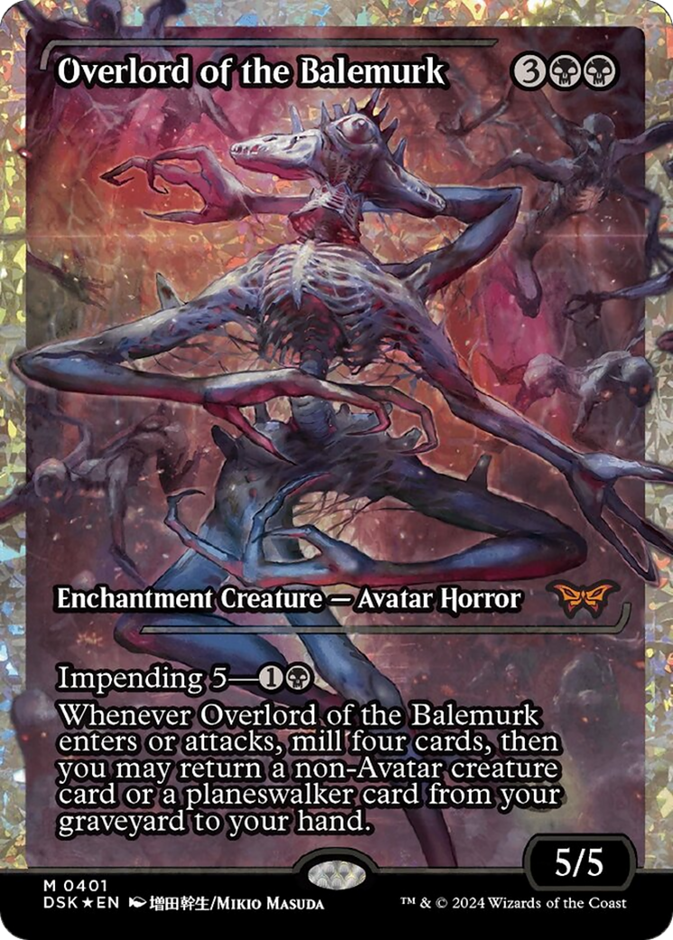 Overlord of the Balemurk (Japan Showcase Fracture Foil) [Duskmourn: House of Horror] | Odin's Place