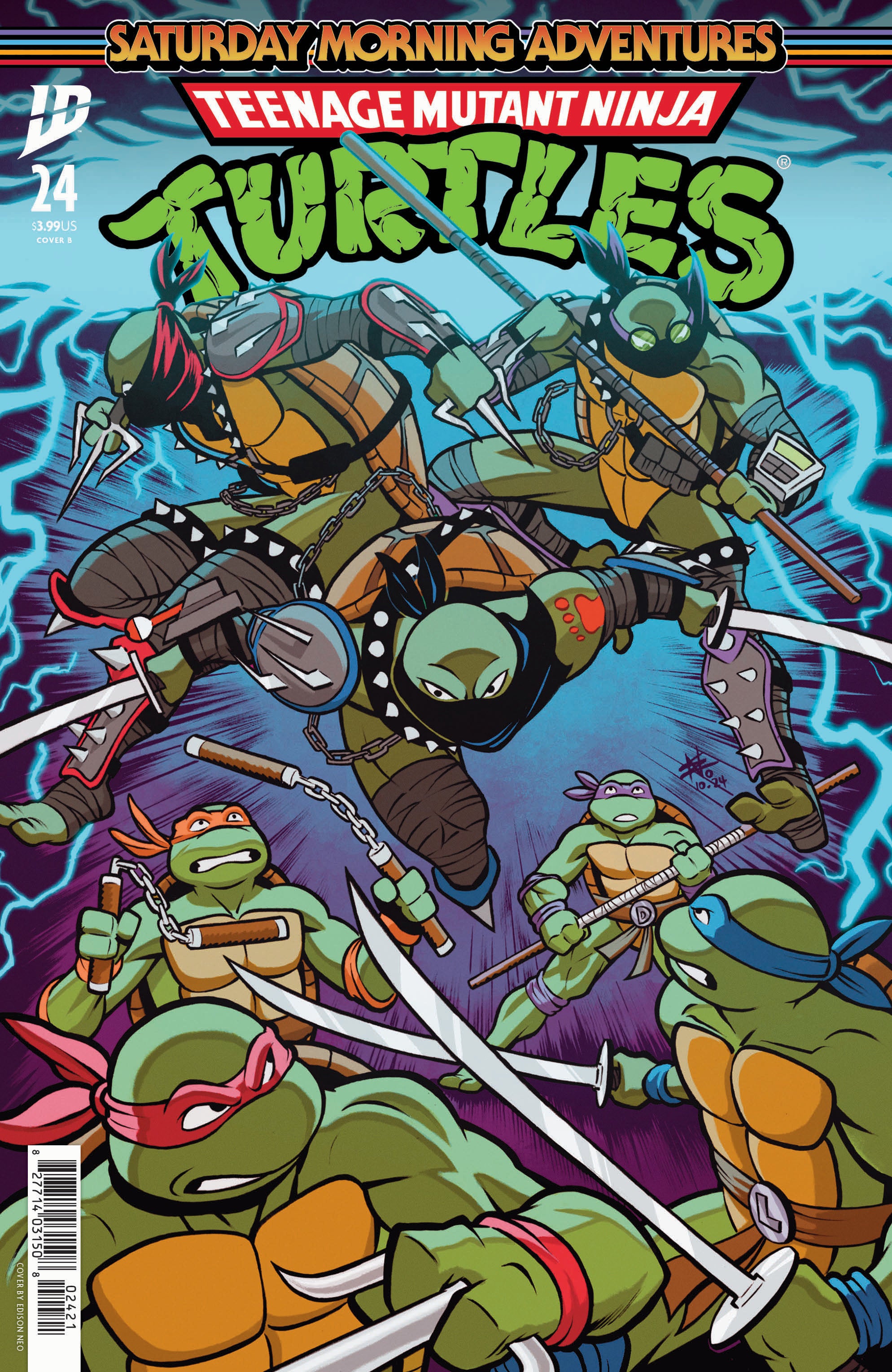 Teenage Mutant Ninja Turtles Saturday Morning Adventure #24 Cover B Neo | Odin's Place