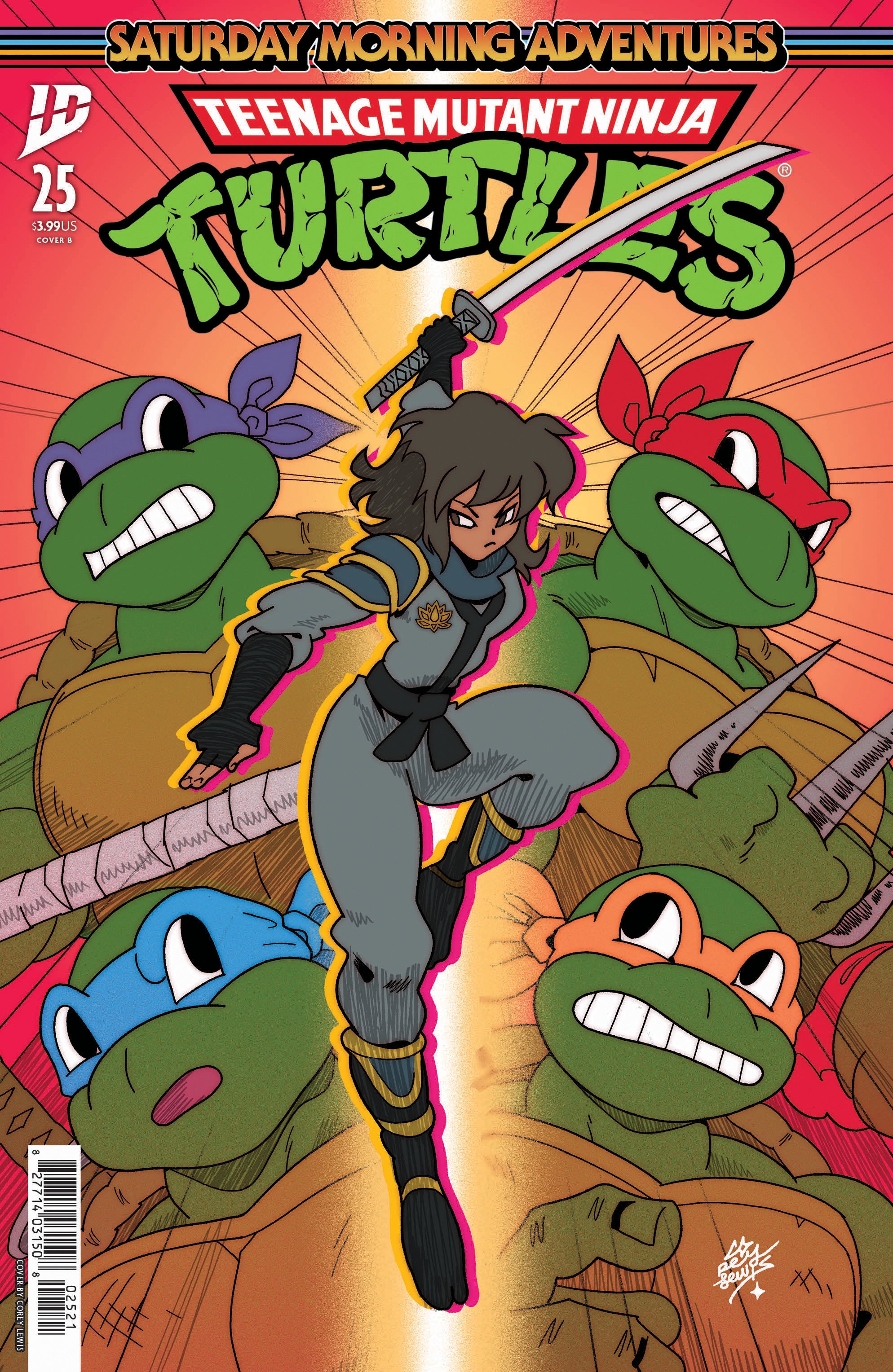 Teenage Mutant Ninja Turtles: Saturday Morning Adventures #25 Variant B (Lewis) | Odin's Place