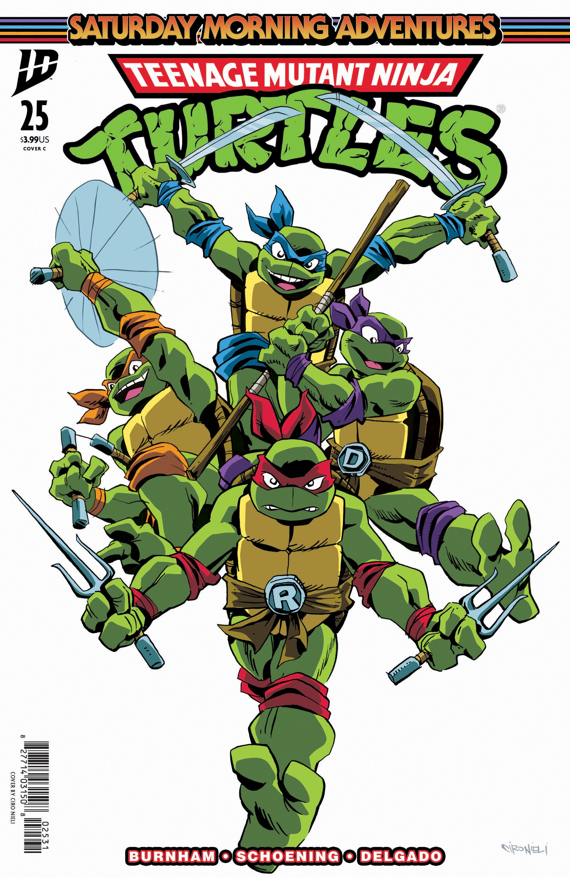 Teenage Mutant Ninja Turtles: Saturday Morning Adventures #25 Variant C (Nieli) | Odin's Place