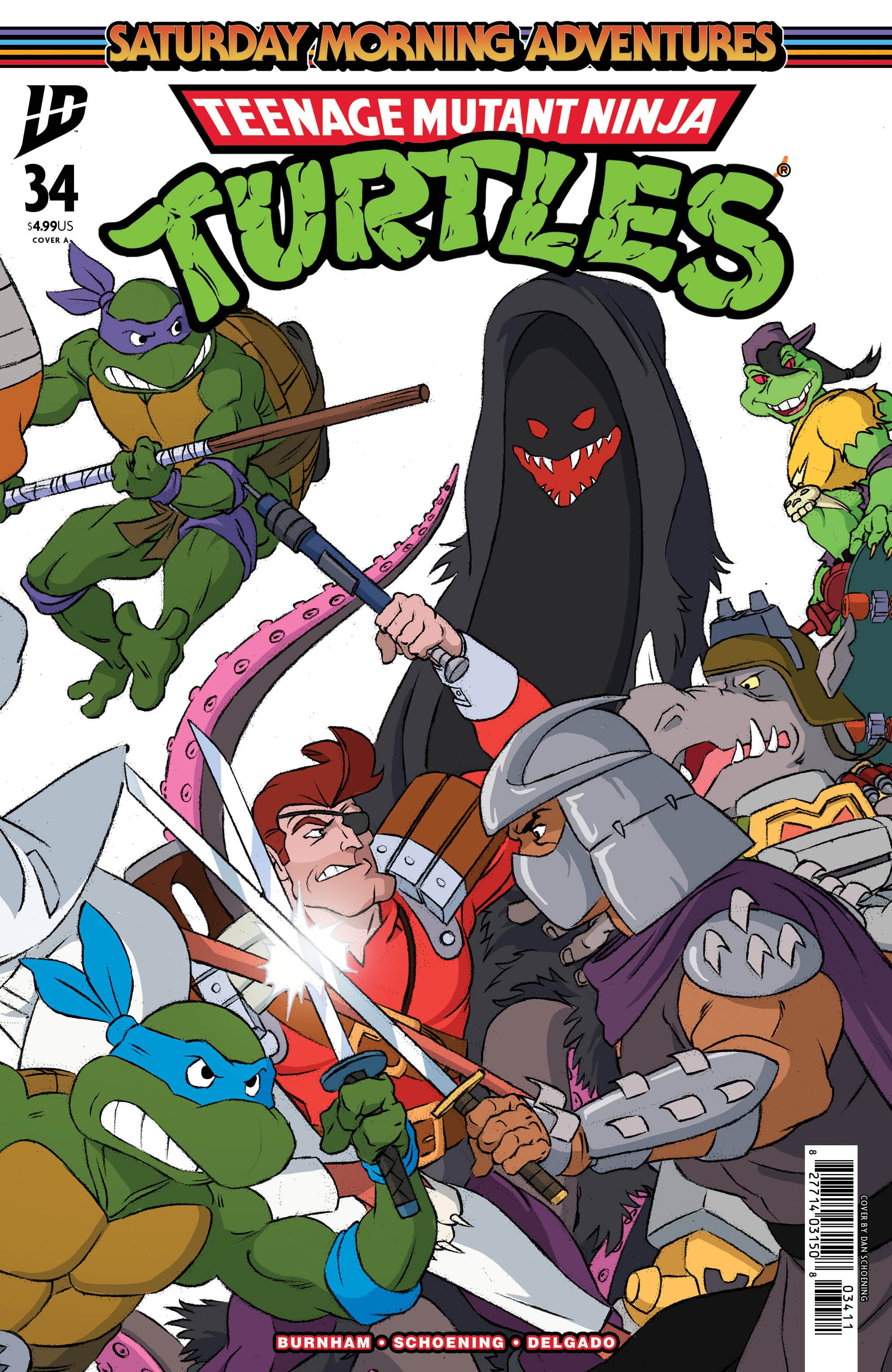 Teenage Mutant Ninja Turtles: Saturday Morning Adventures #34 Cover A (Schoening Connecting Cover Set) | Odin's Place
