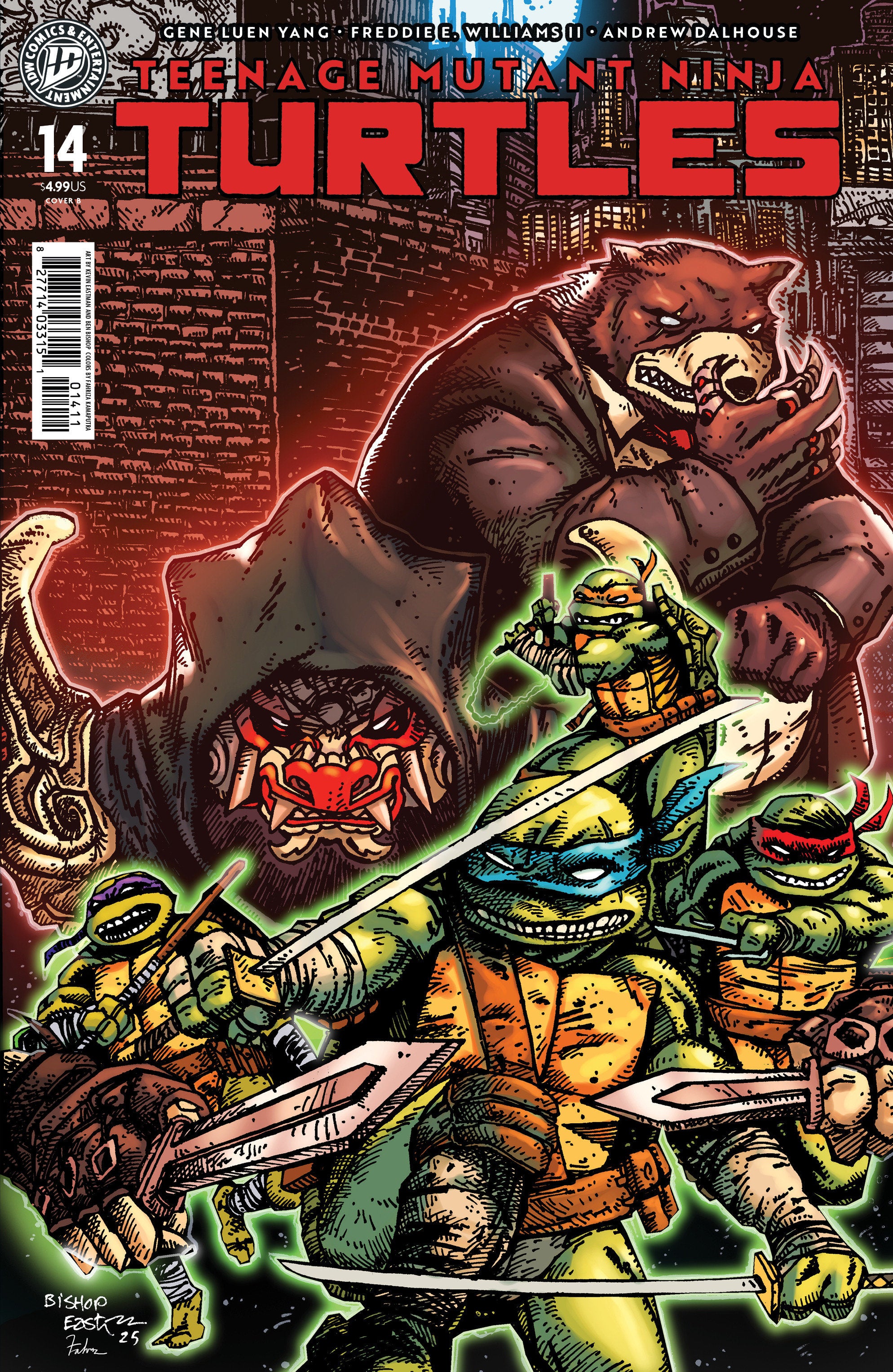 Teenage Mutant Ninja Turtles #14 Variant B (Eastman & Bishop) | Odin's Place