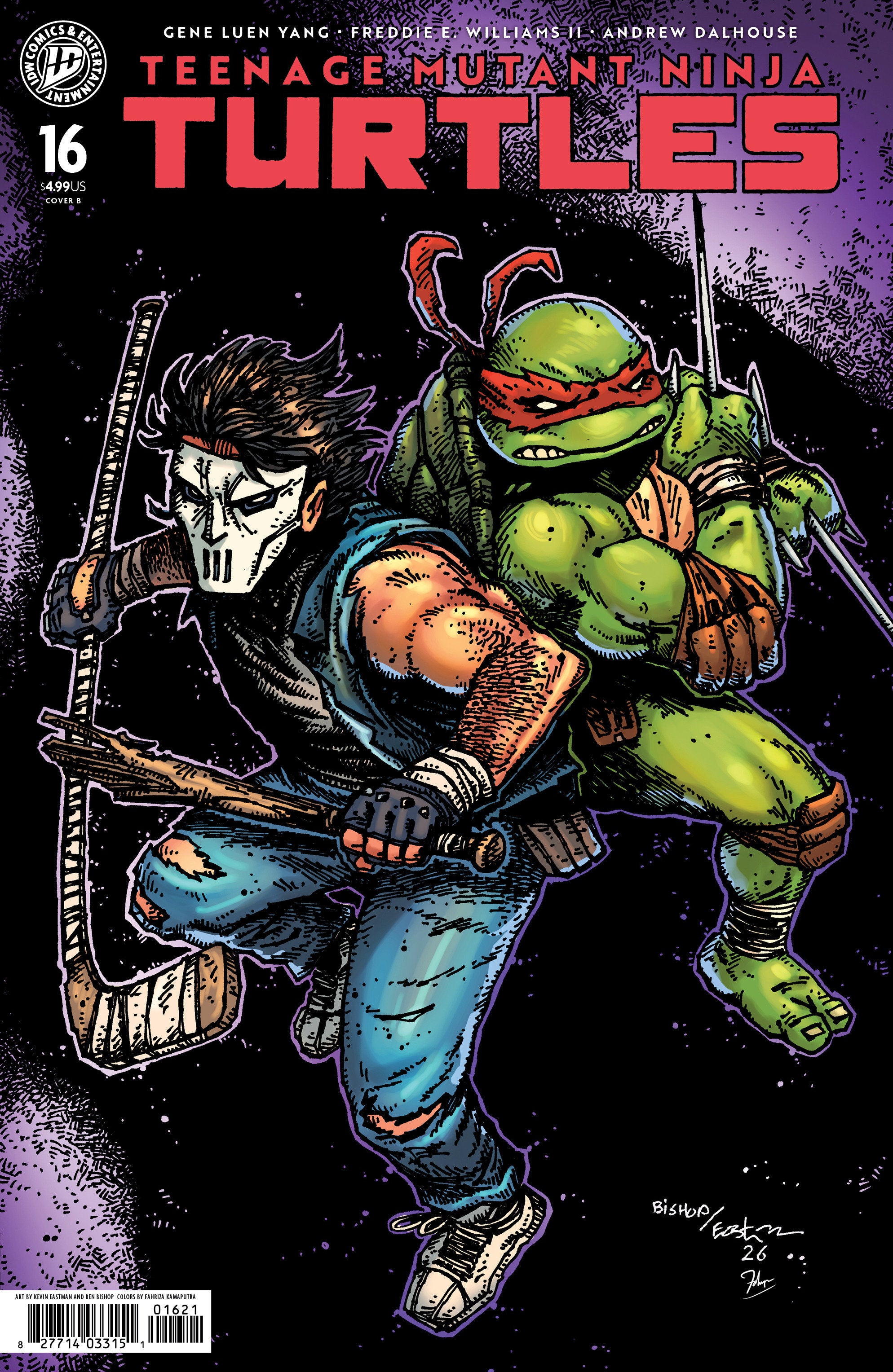 Teenage Mutant Ninja Turtles #16 Variant B (Eastman & Bishop) | Odin's Place