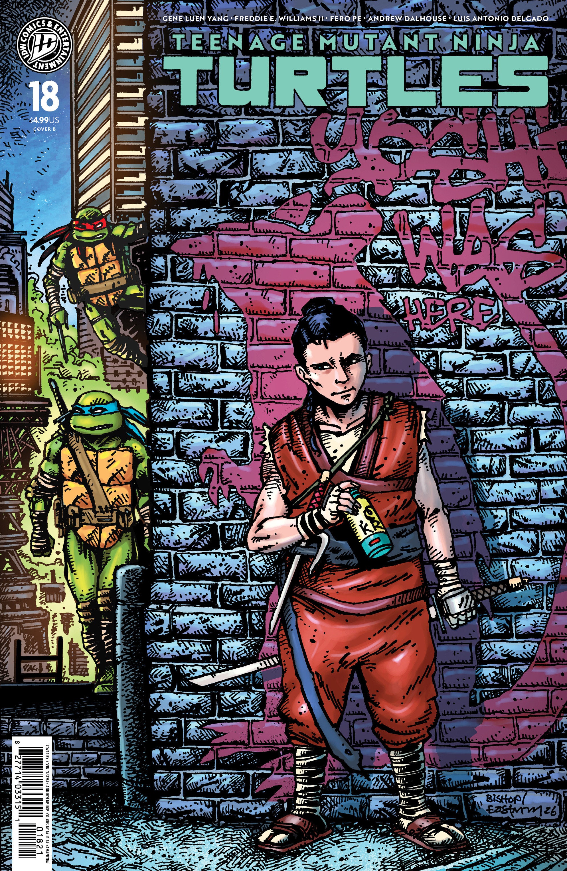 Teenage Mutant Ninja Turtles #18 Variant B (Eastman & Bishop) | Odin's Place