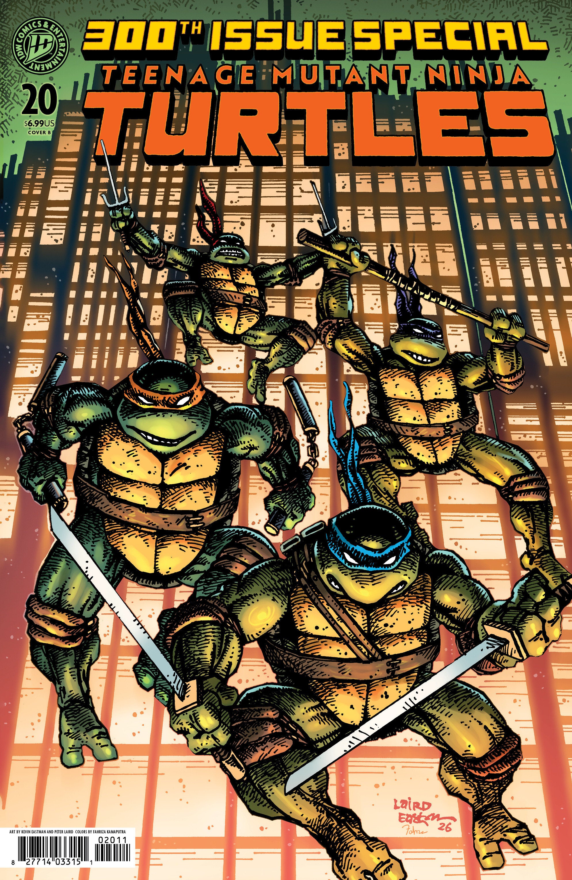 Teenage Mutant Ninja Turtles #20: 300th Issue Special Variant B (Eastman & Laird) | Odin's Place