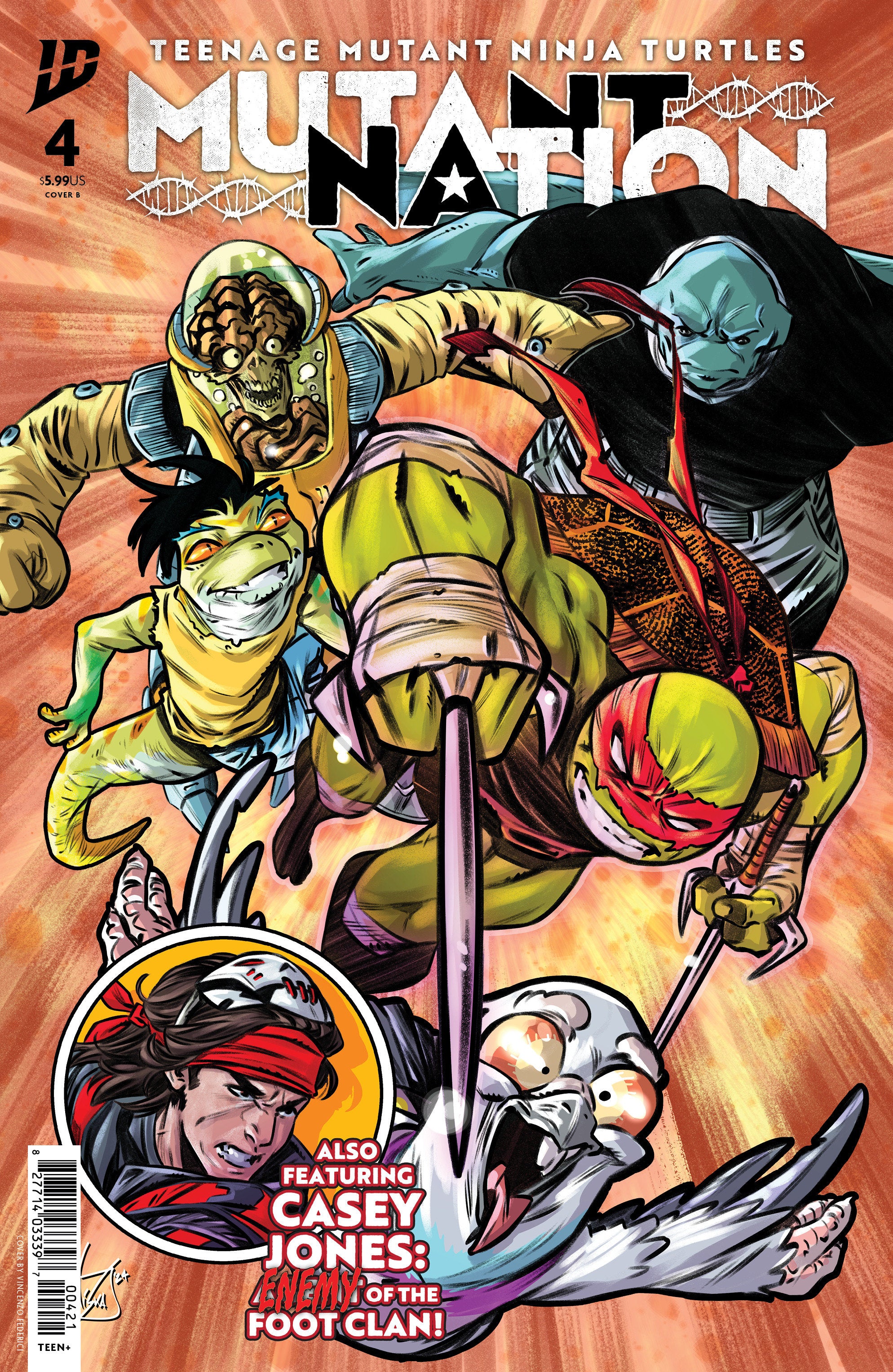 Teenage Mutant Ninja Turtles: Mutant Nation #4 Variant B (Federici) | Odin's Place