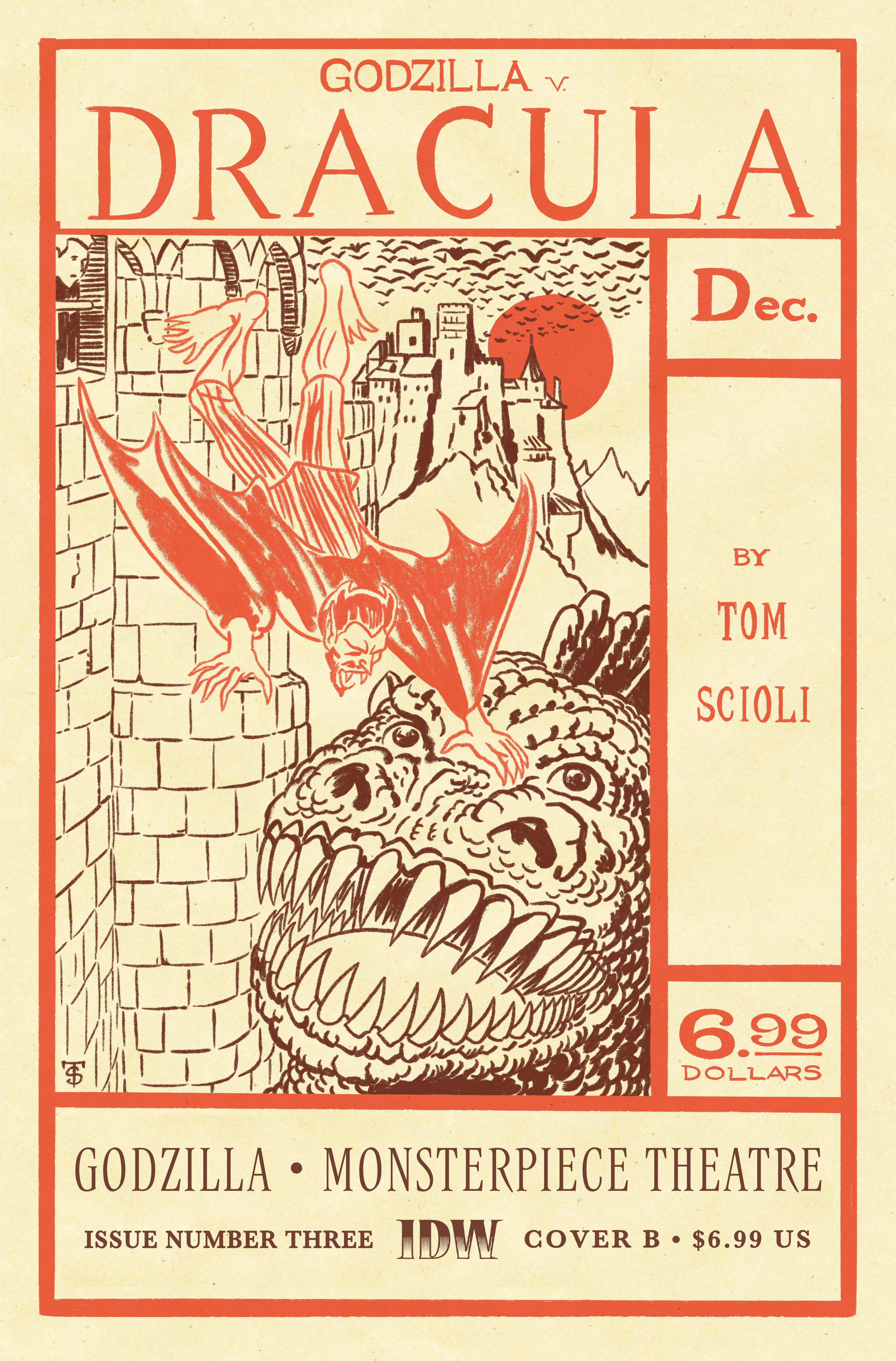 Godzilla Monsterpiece Theatre #3 Cover B Scioli | Odin's Place