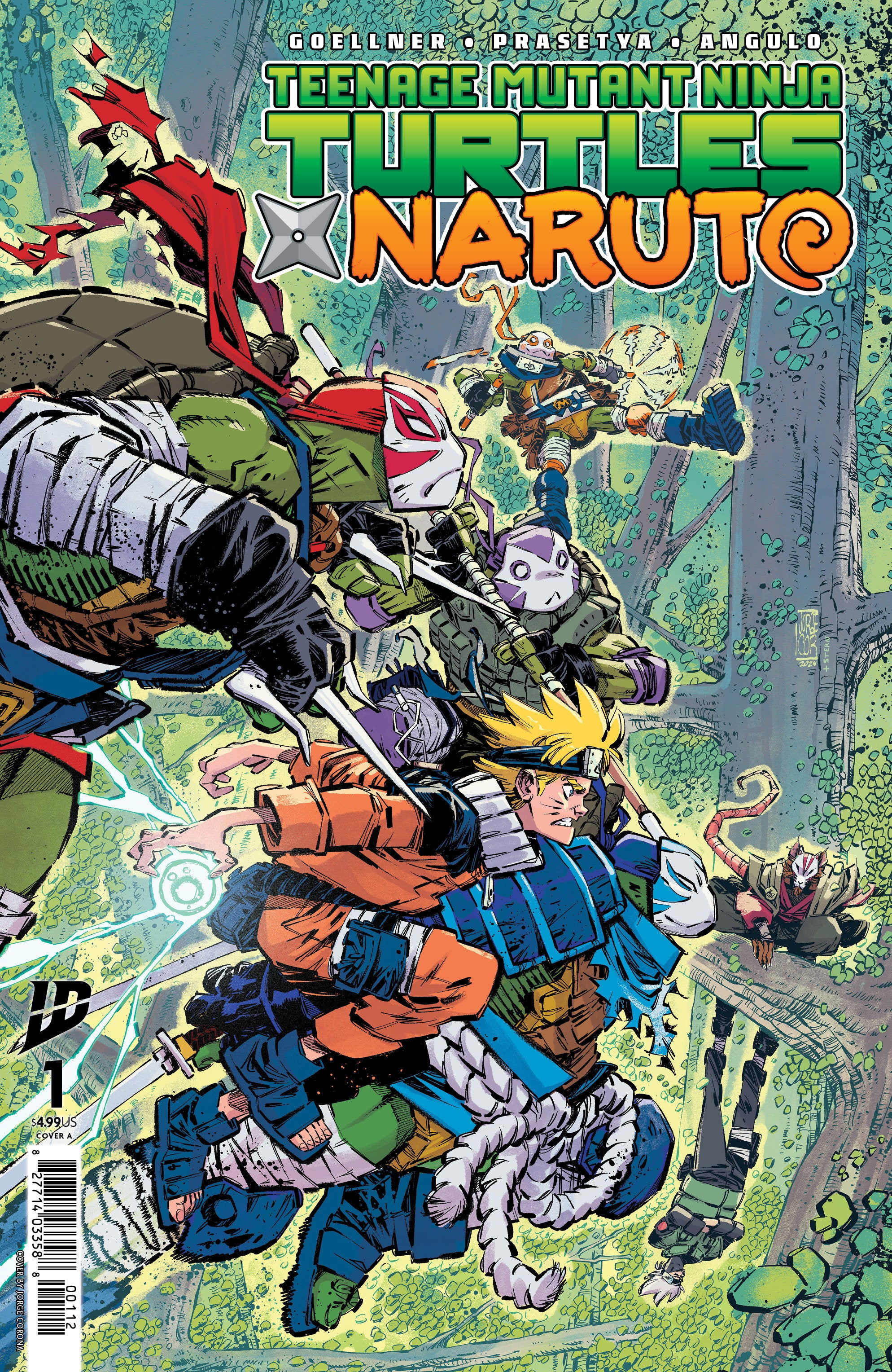 Teenage Mutant Ninja Turtles X Naruto #1 Cover A (Corona) 2nd Print | Odin's Place