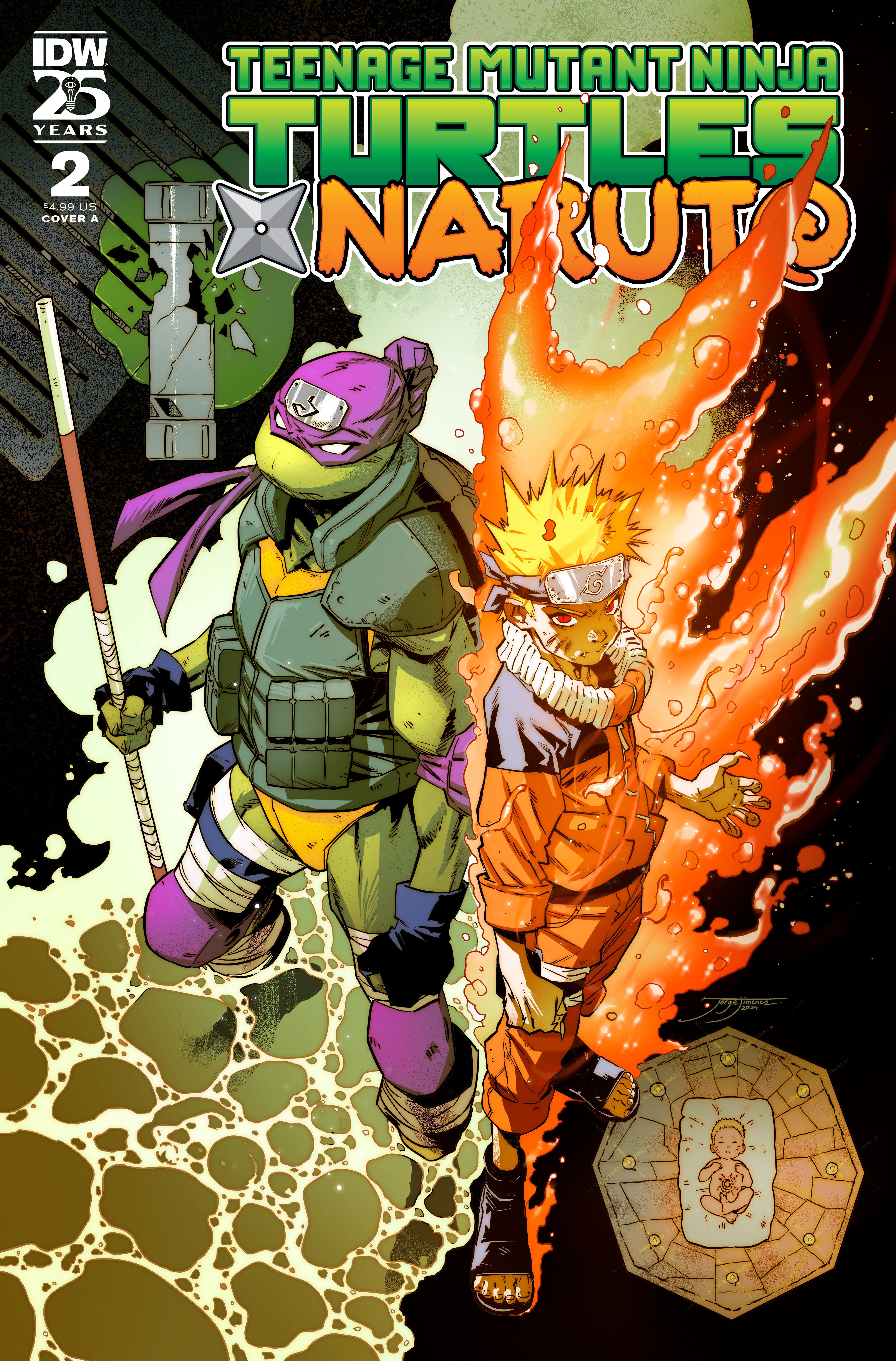 Teenage Mutant Ninja Turtles X Naruto #2 Cover A Jimenez | Odin's Place
