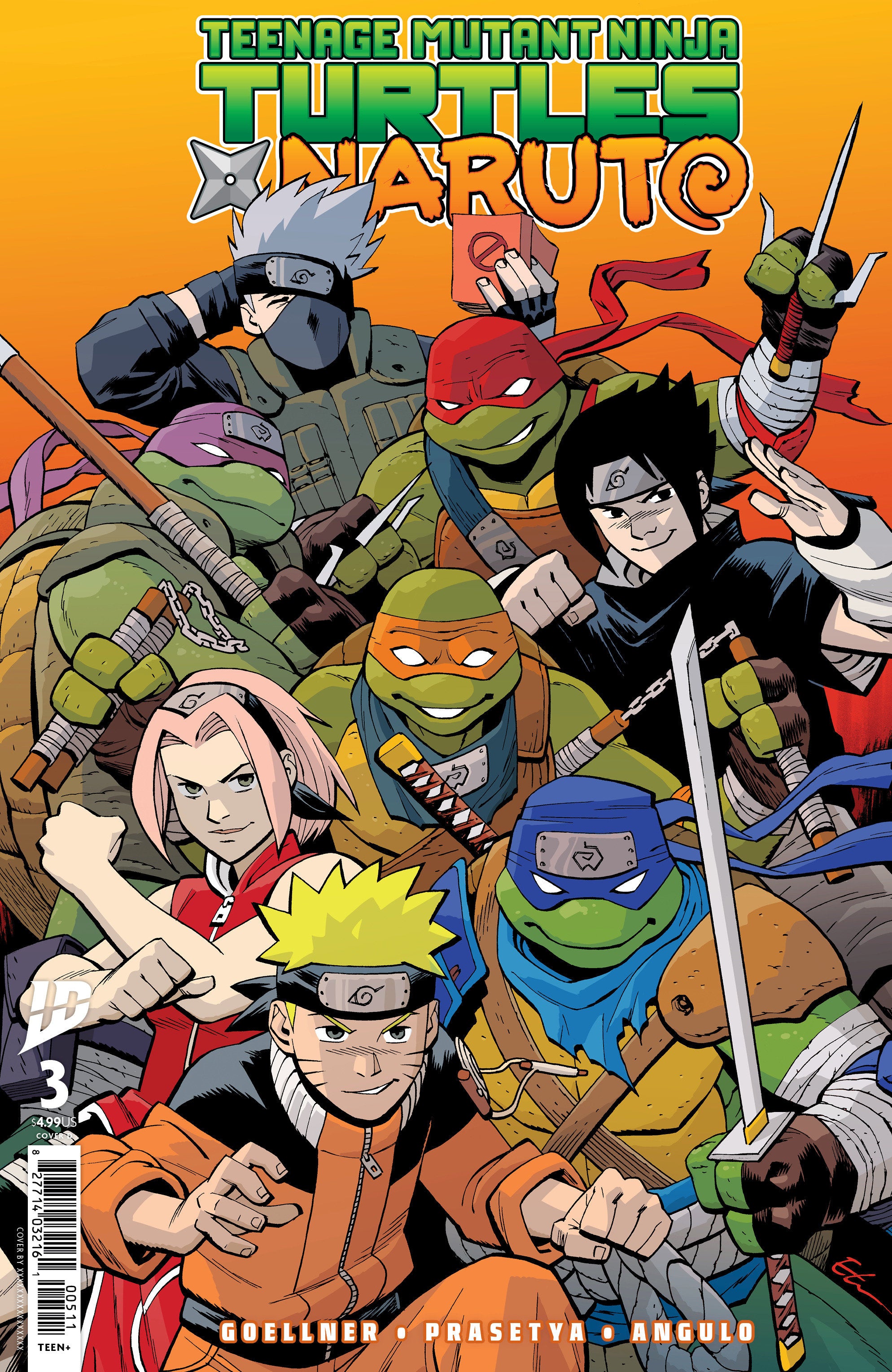 Teenage Mutant Ninja Turtles X Naruto #3 Variant D (Young) | Odin's Place
