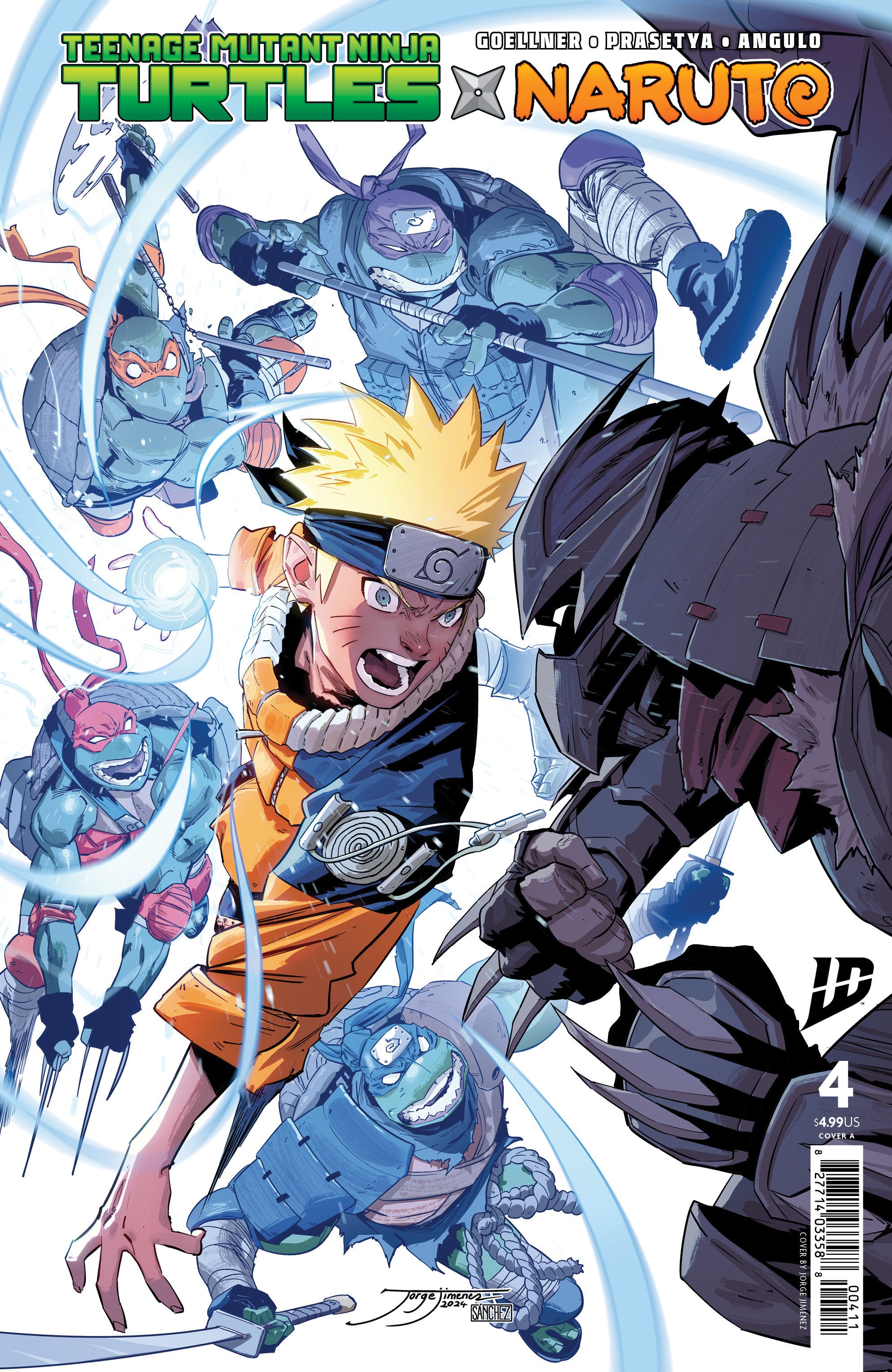 Teenage Mutant Ninja Turtles X Naruto #4 Cover A (JiméNez) | Odin's Place