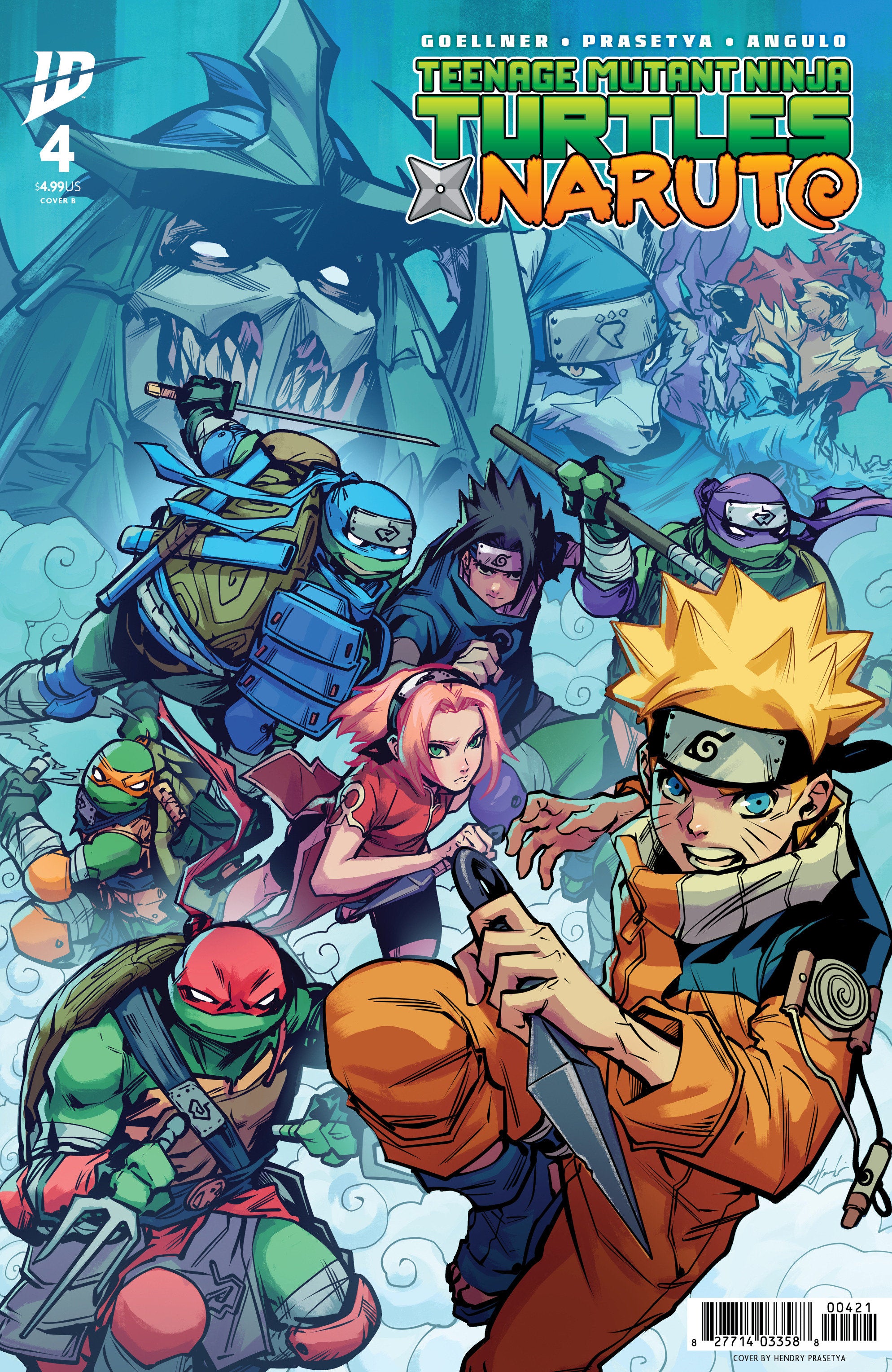 Teenage Mutant Ninja Turtles X Naruto #4 Variant B (Prasetya) | Odin's Place