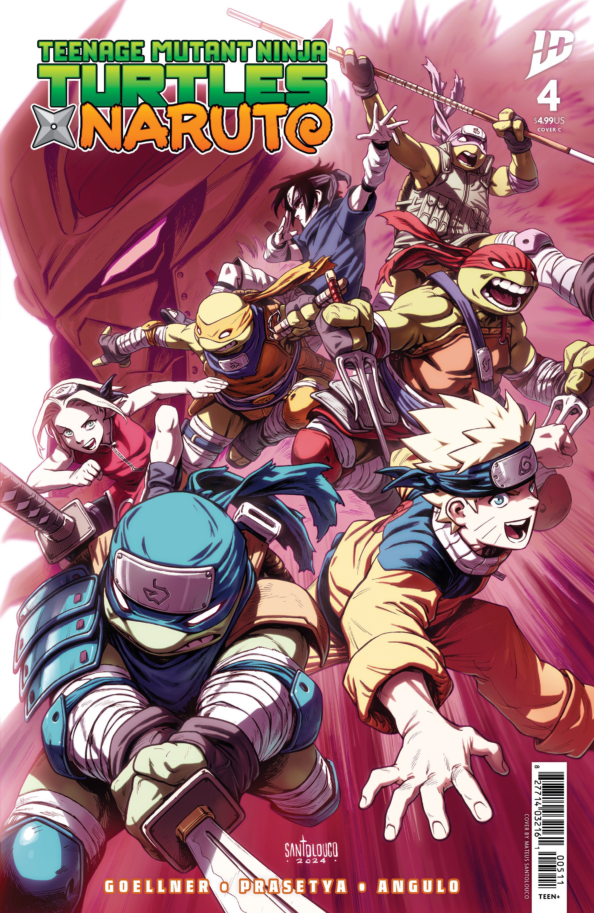 Teenage Mutant Ninja Turtles X Naruto #4 Variant C (Santolouco) | Odin's Place