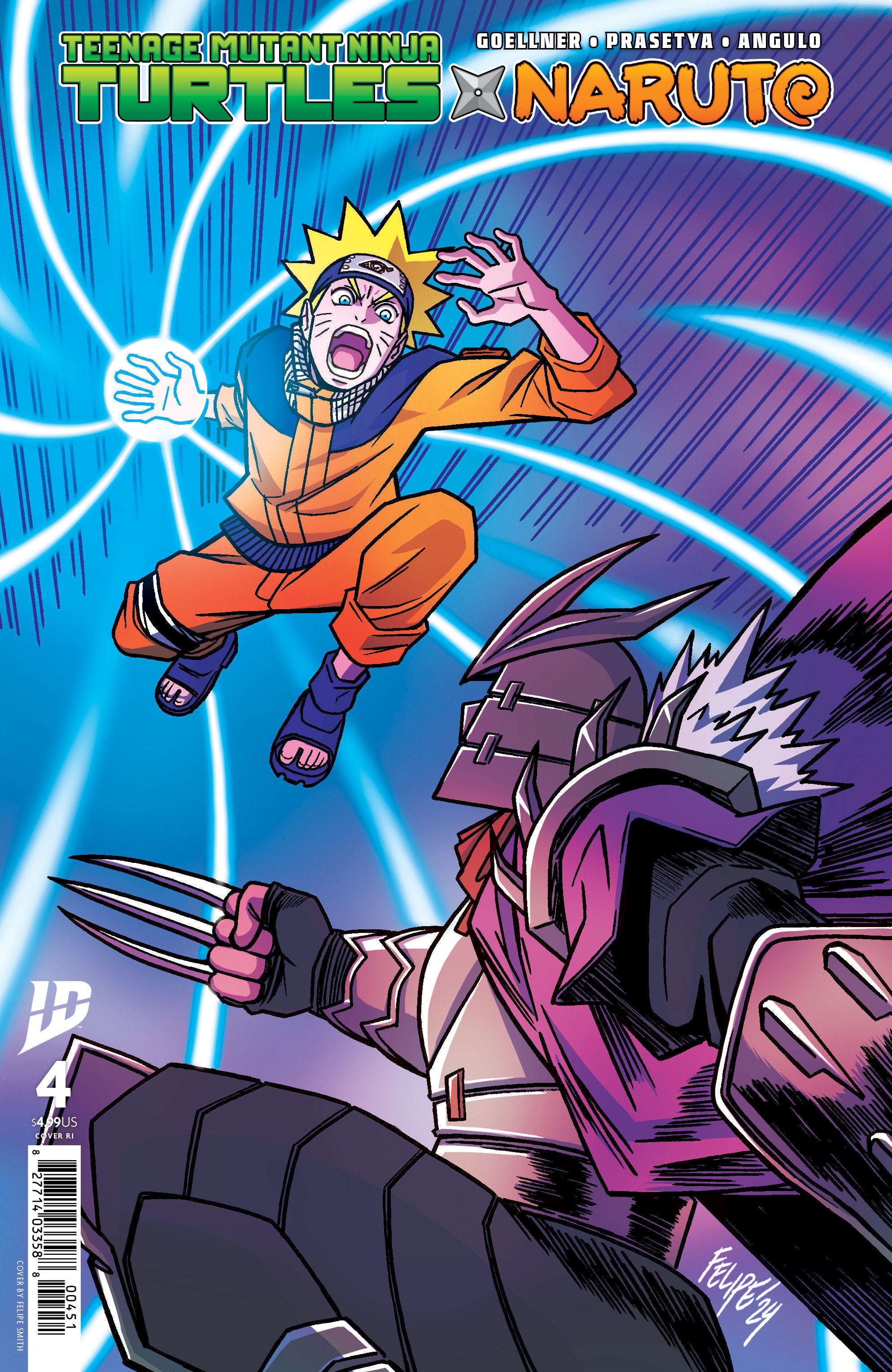 Teenage Mutant Ninja Turtles X Naruto #4 Variant Ri (25) (Smith) | Odin's Place