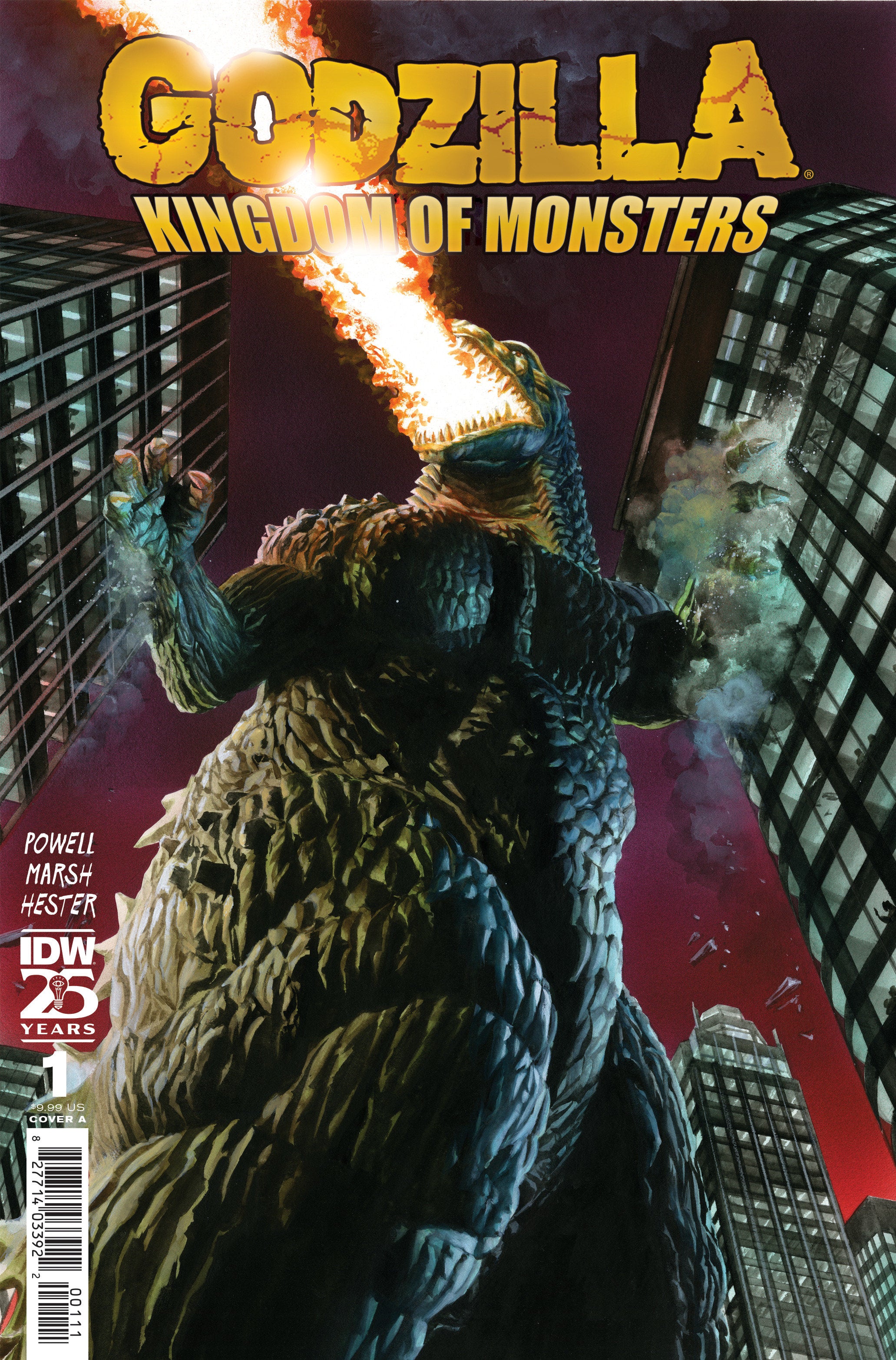 Godzilla 70th Anniversary Foil Classics: Godzilla Kingdom Of Monsters #1 Cover A (Ross) | Odin's Place