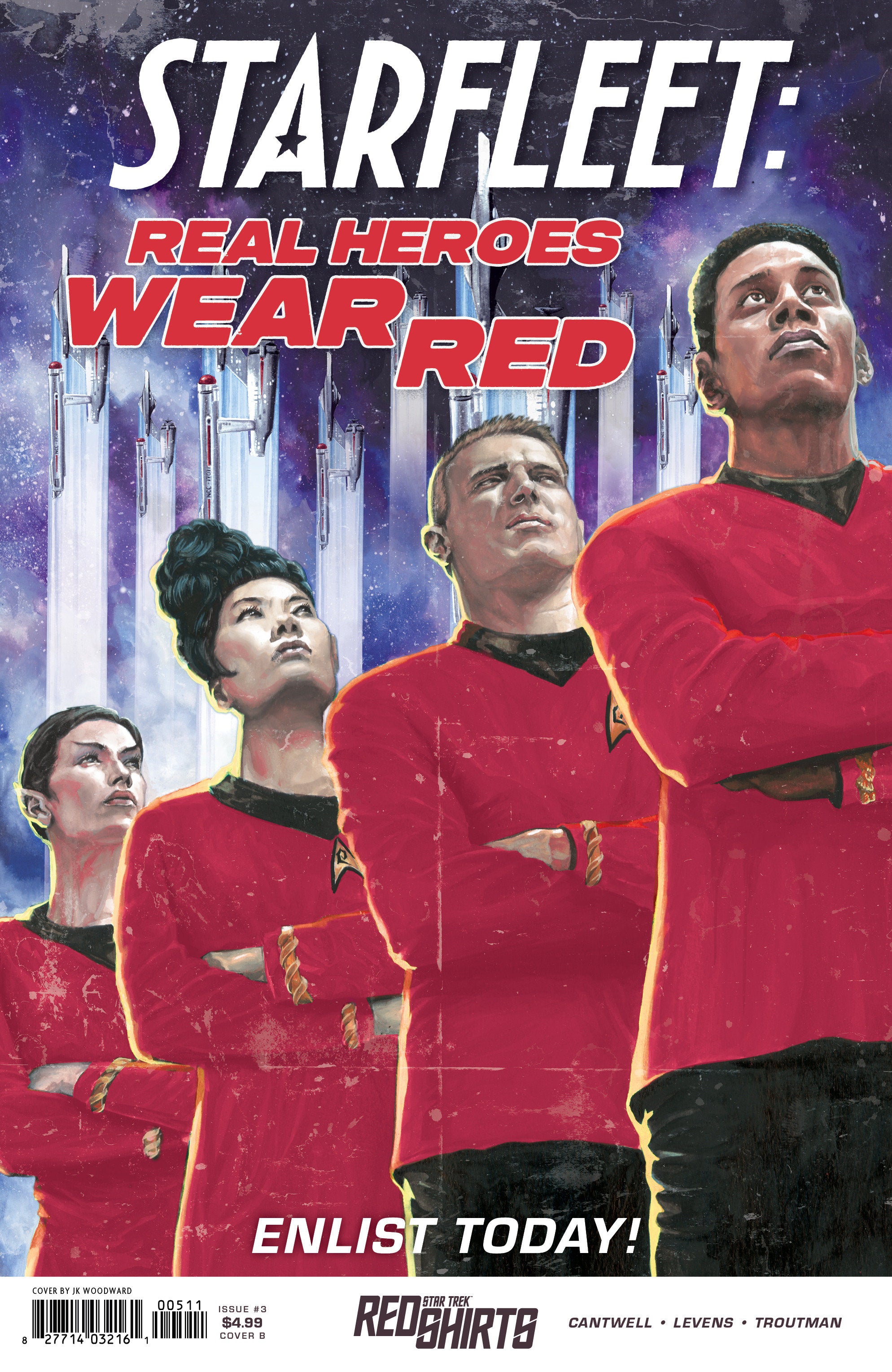Star Trek: Red Shirts #3 Variant B (Woodward Federation Recruitment) | Odin's Place