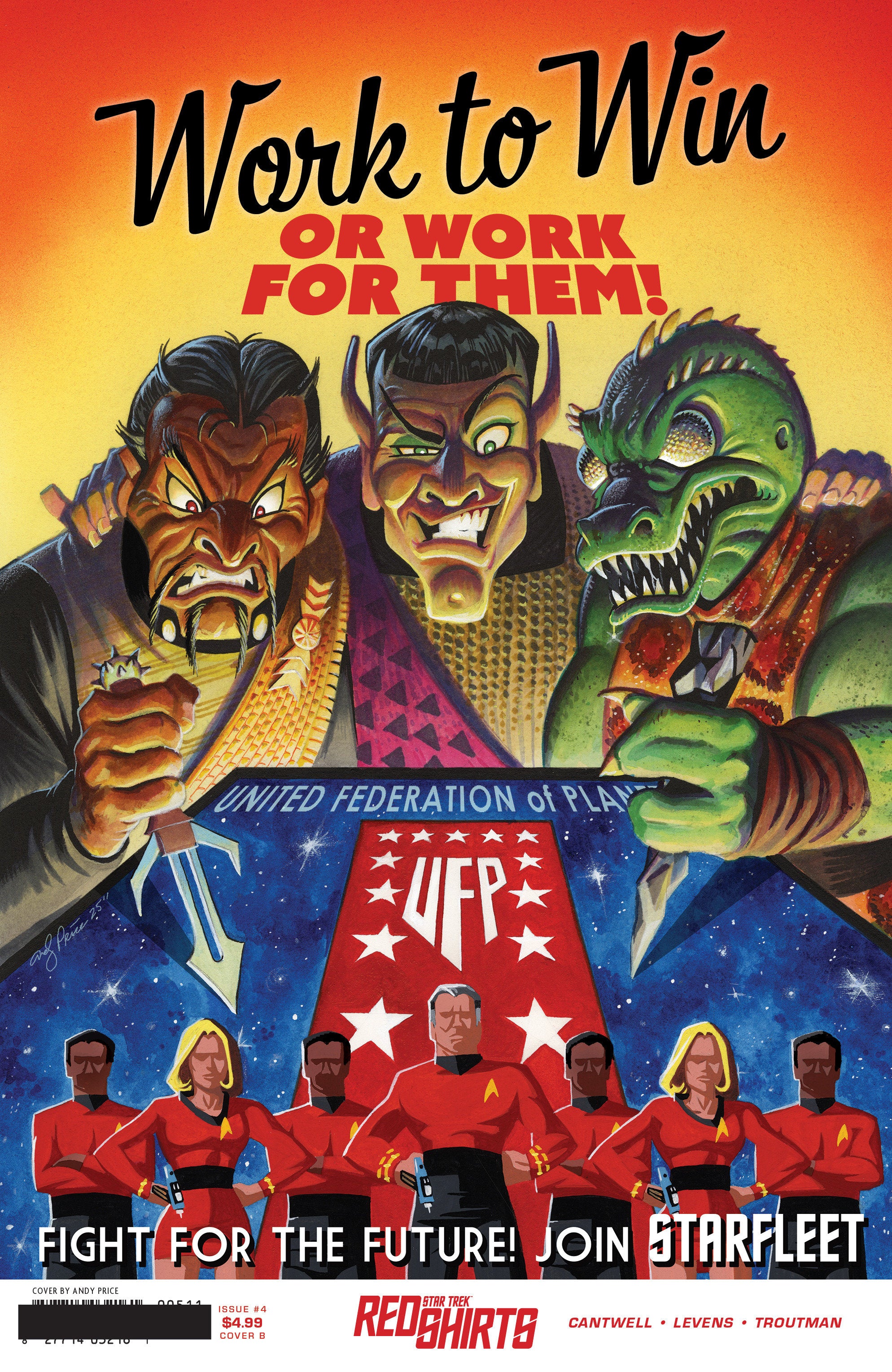 Star Trek: Red Shirts #4 Variant B (Price Federation Recruitment) | Odin's Place