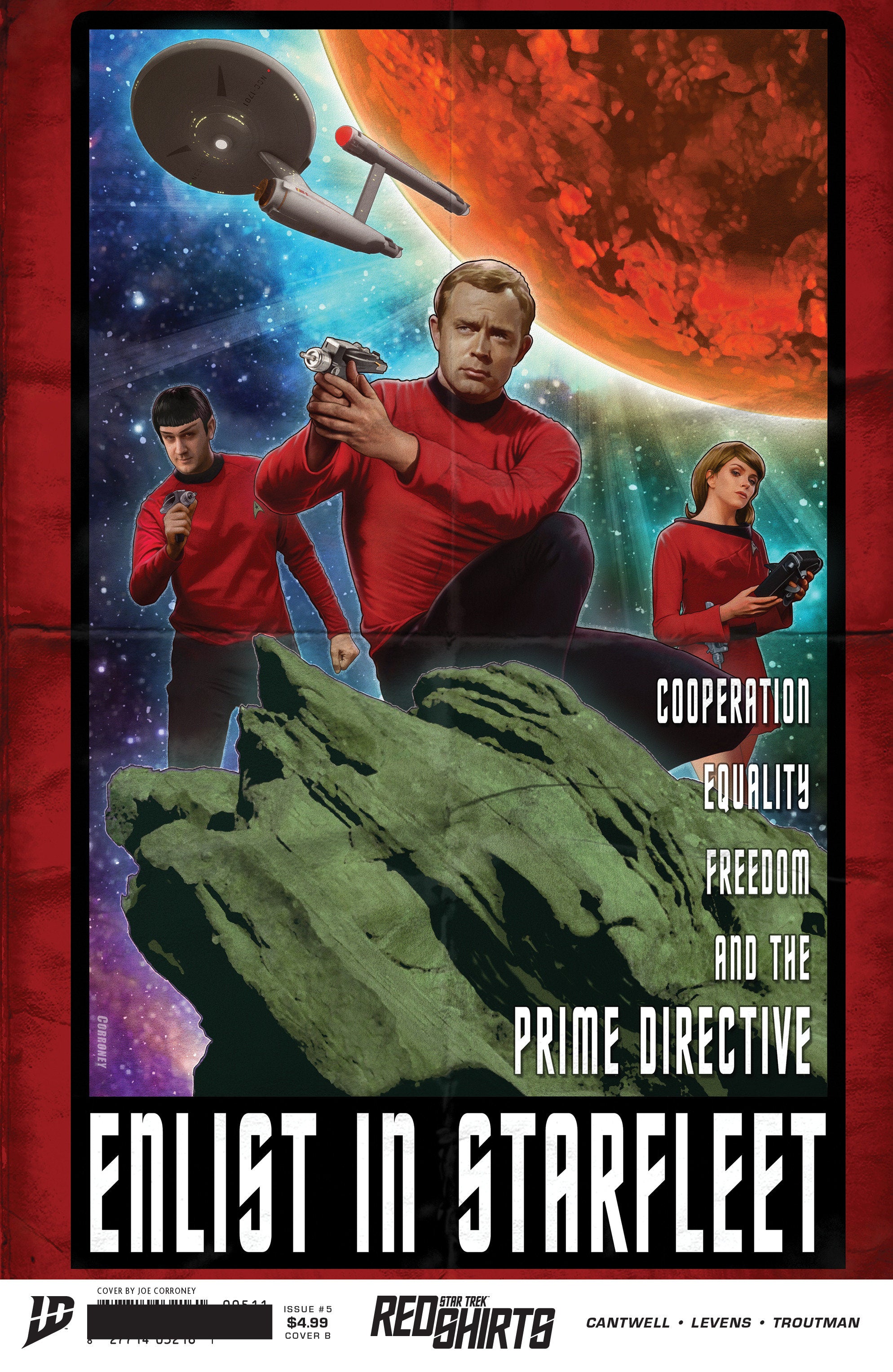 Star Trek: Red Shirts #5 Variant B (Corroney Federation Recruitment) | Odin's Place