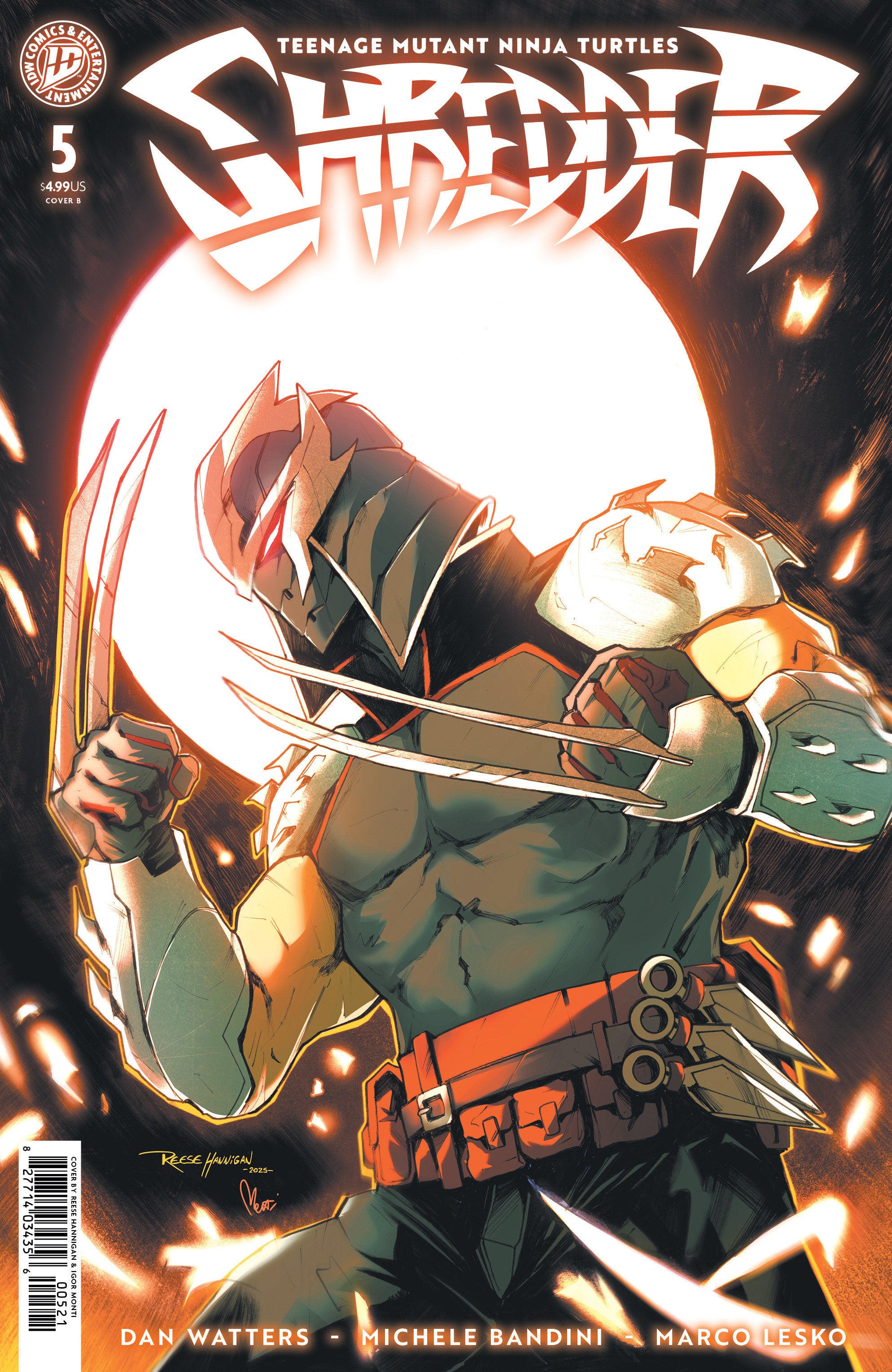 Teenage Mutant Ninja Turtles: Shredder #5 Variant B (Hannigan) | Odin's Place