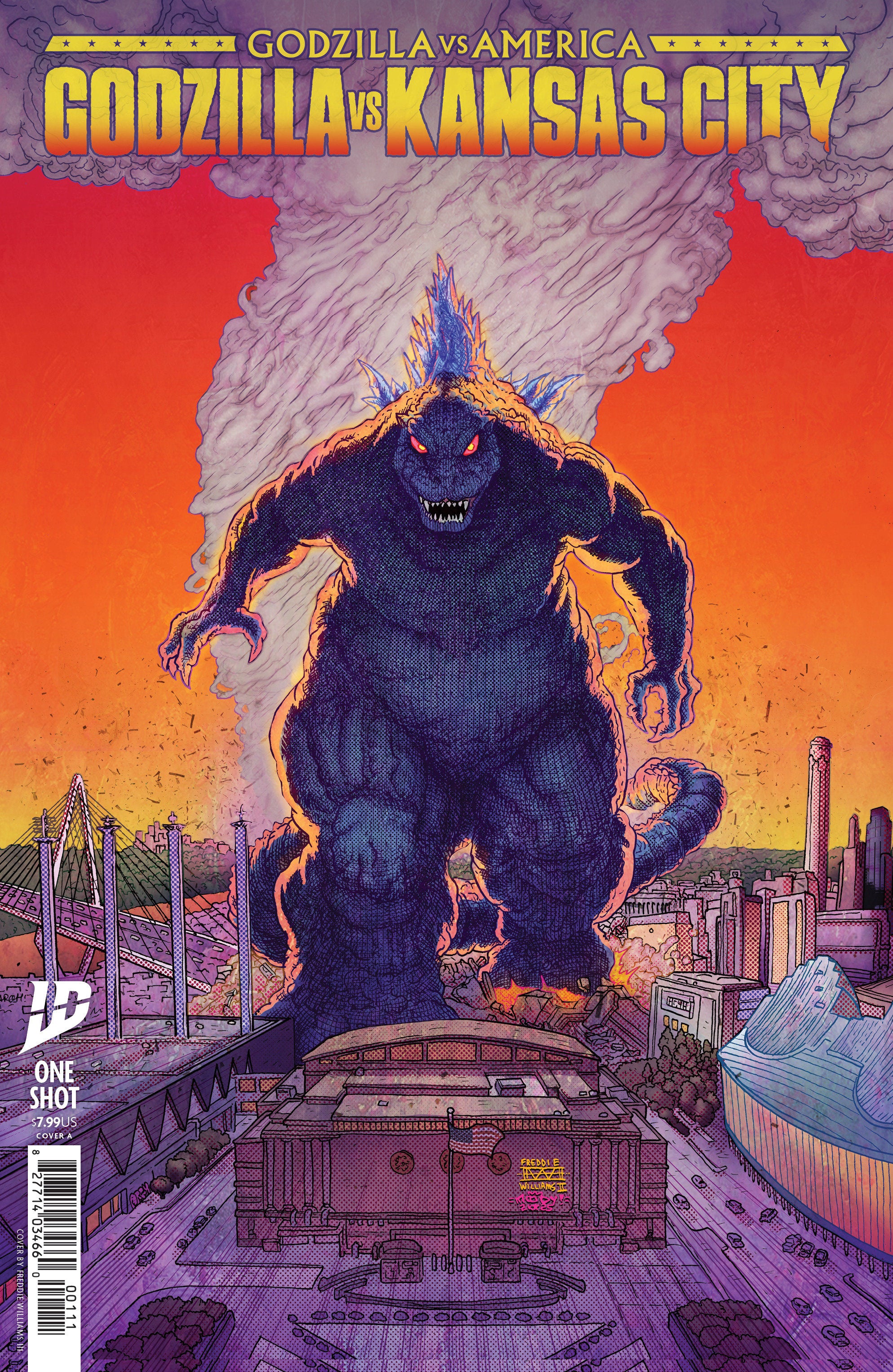 Godzilla vs. America: Kansas City Cover A (Williams II & Moody) | Odin's Place