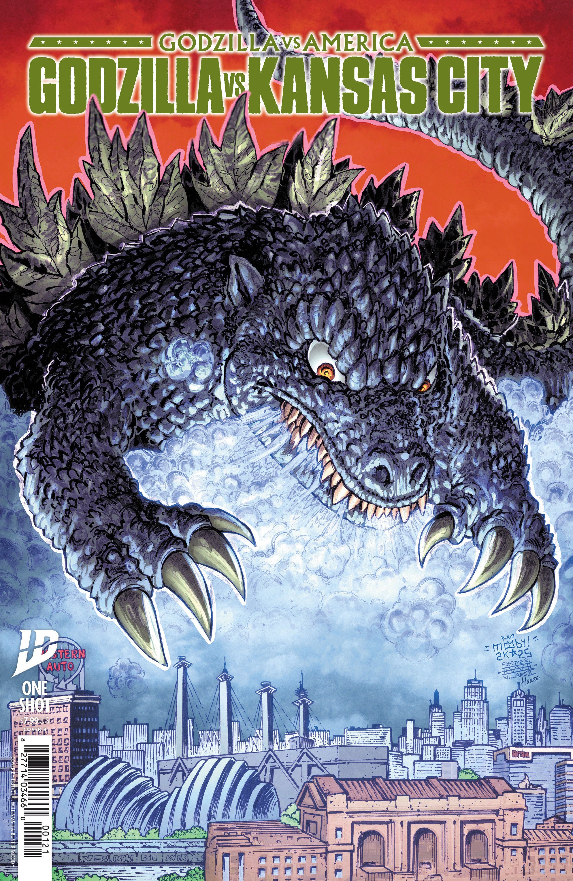 Godzilla vs. America: Kansas City Variant B (Moody & Williams II) | Odin's Place