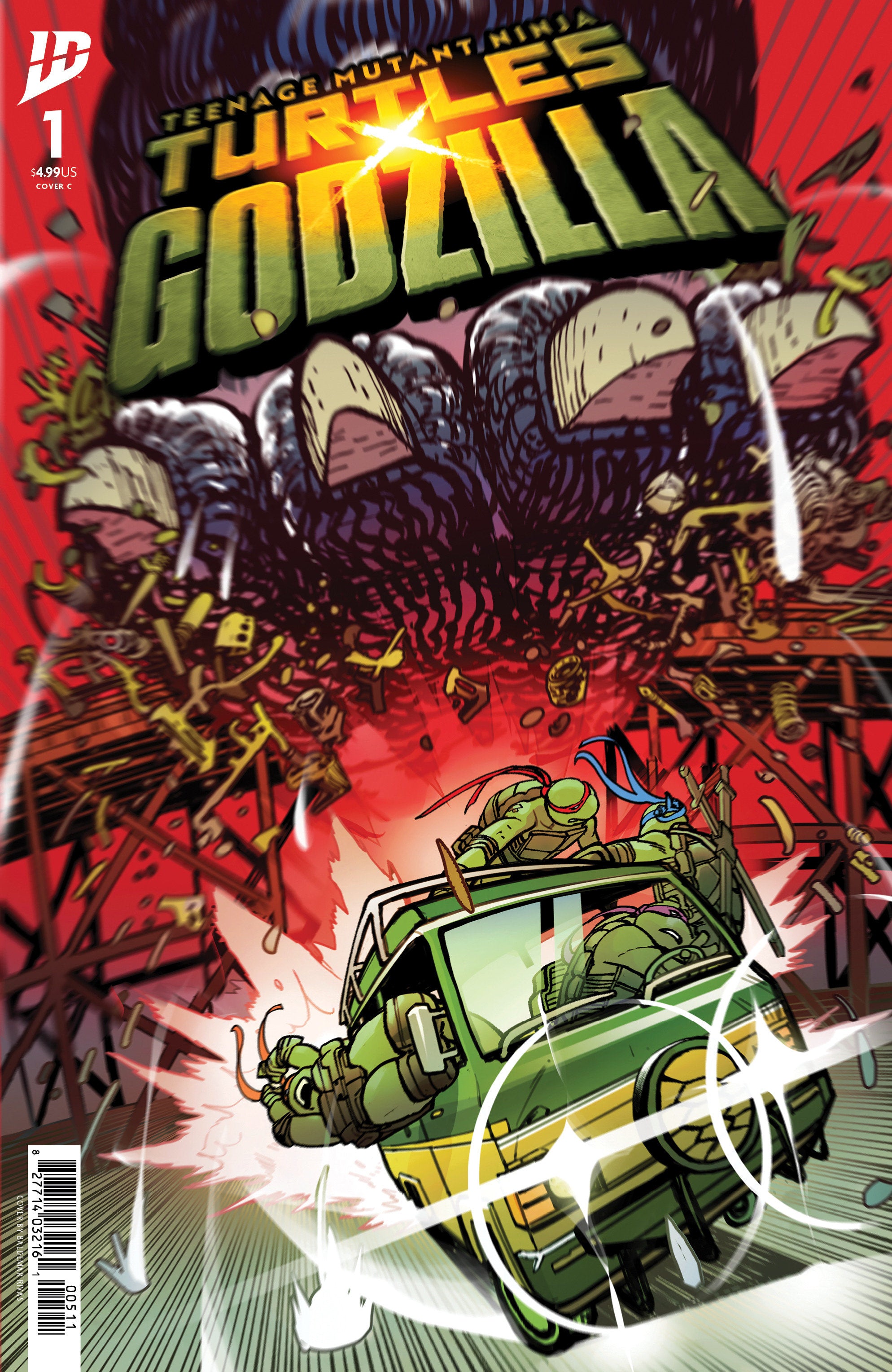 Teenage Mutant Ninja Turtles X Godzilla #1 Variant C (Rivas) | Odin's Place