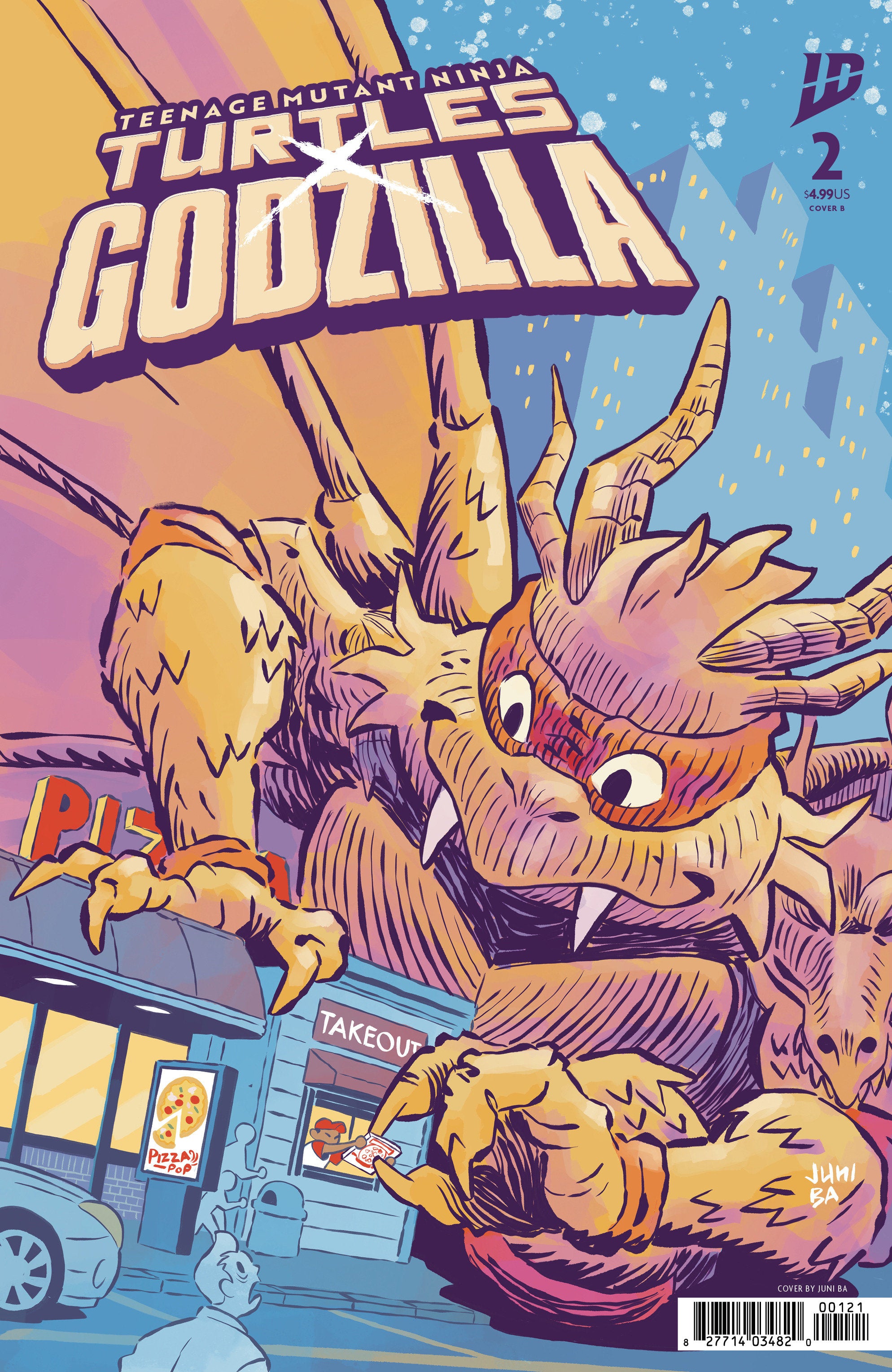 Teenage Mutant Ninja Turtles X Godzilla #2 Variant B (Ba) | Odin's Place