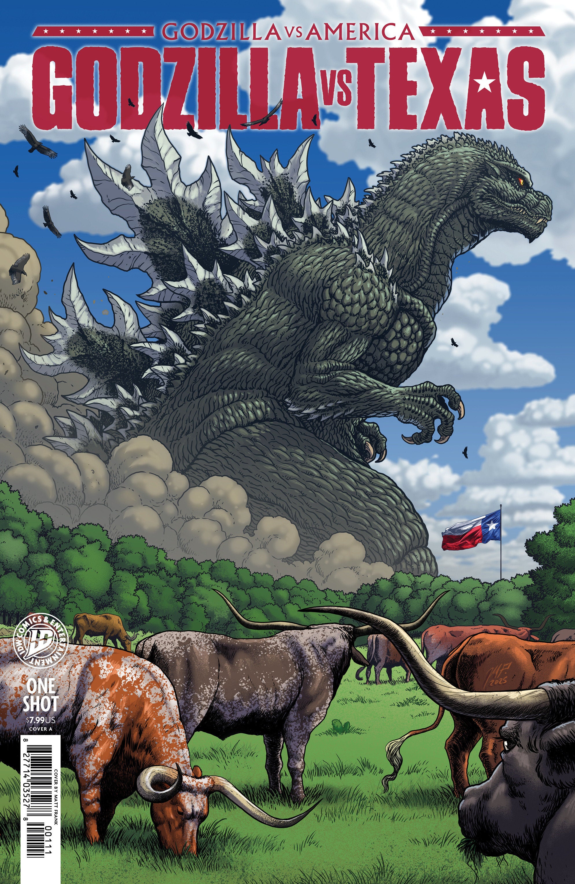 Godzilla vs. America: Texas Cover A (Frank) | Odin's Place