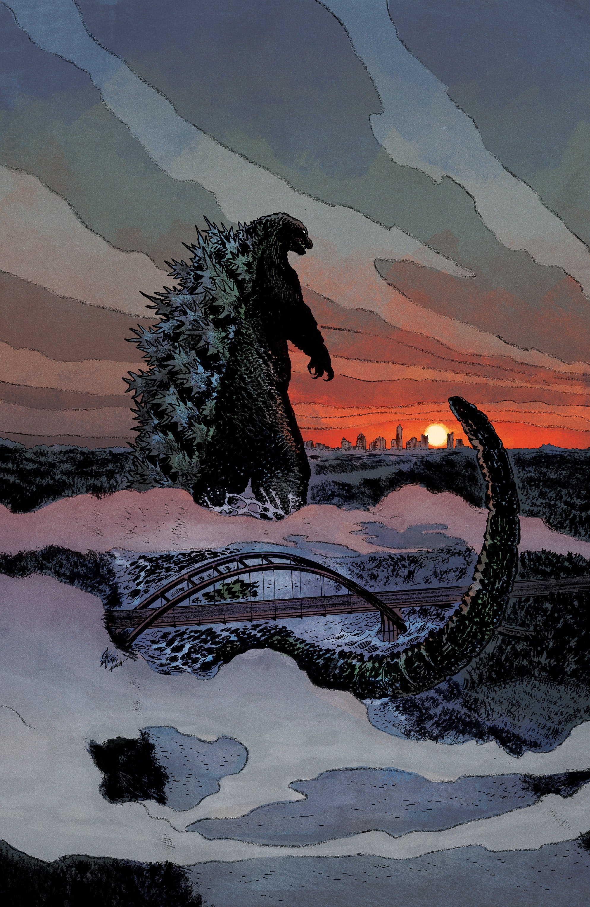 Godzilla vs. America: Texas Variant Ri (25) (Lotfi Full Art) | Odin's Place