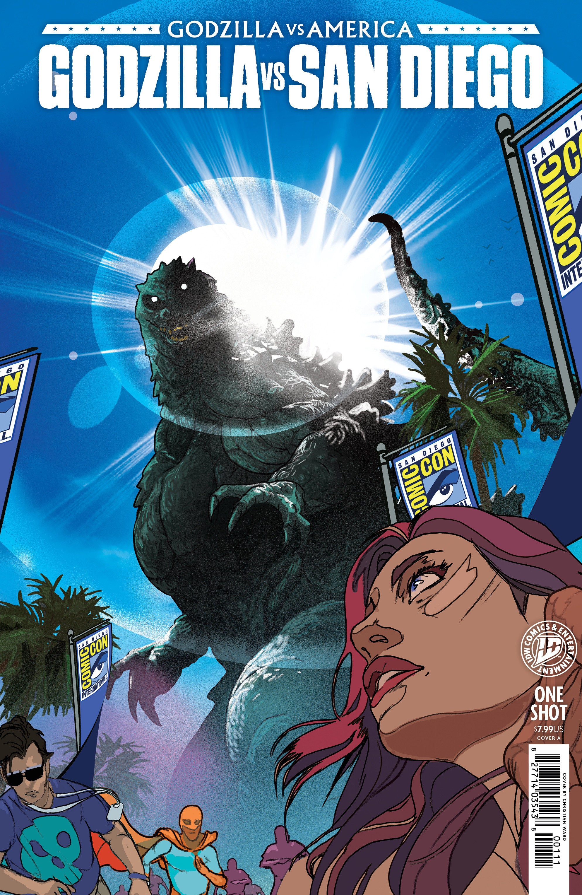 Godzilla vs. America: San Diego Cover A (Ward) | Odin's Place