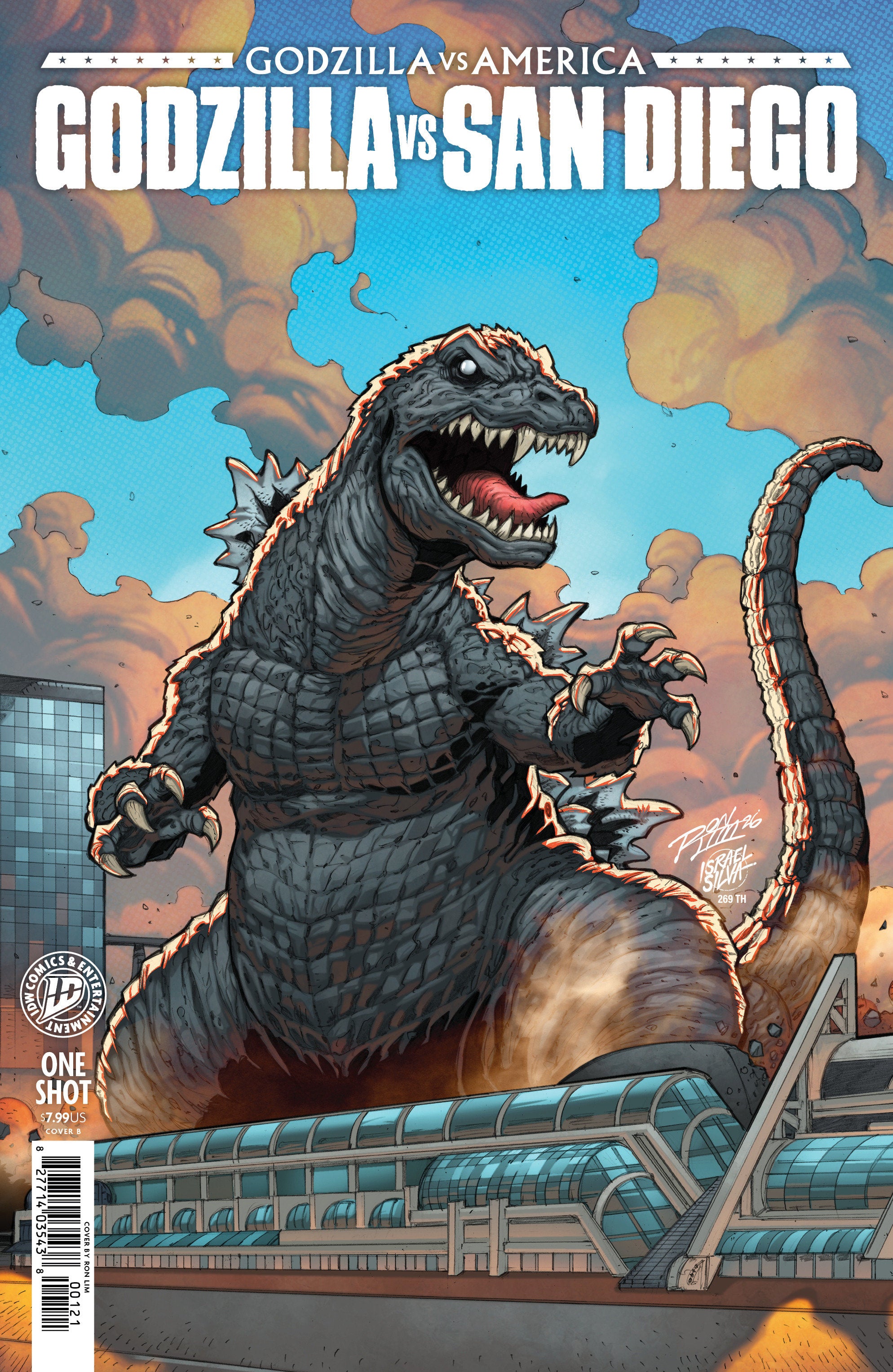 Godzilla vs. America: San Diego Variant B (Lim) | Odin's Place