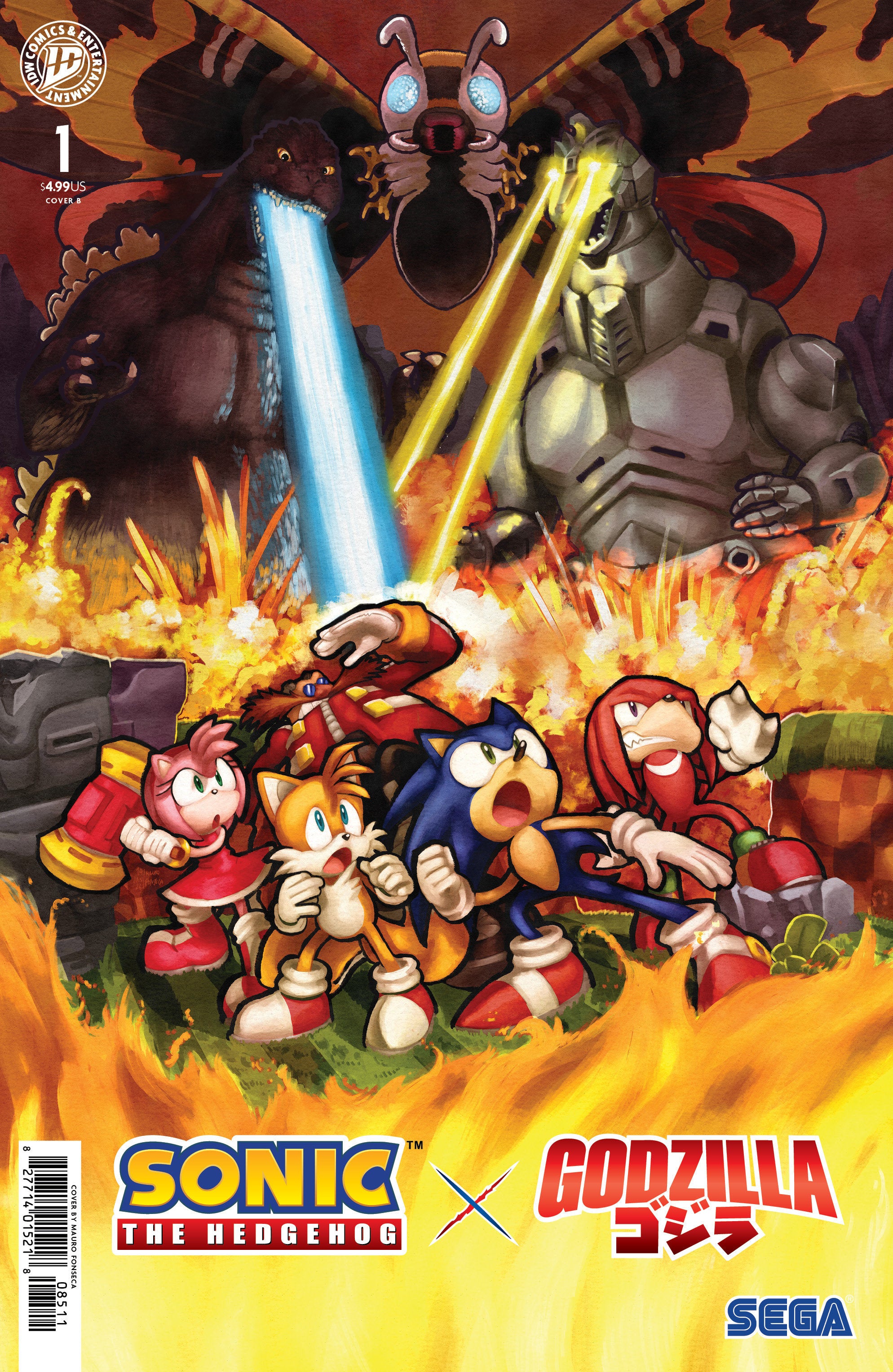 Sonic The Hedgehog X Godzilla #1 Variant B (Fonseca) | Odin's Place