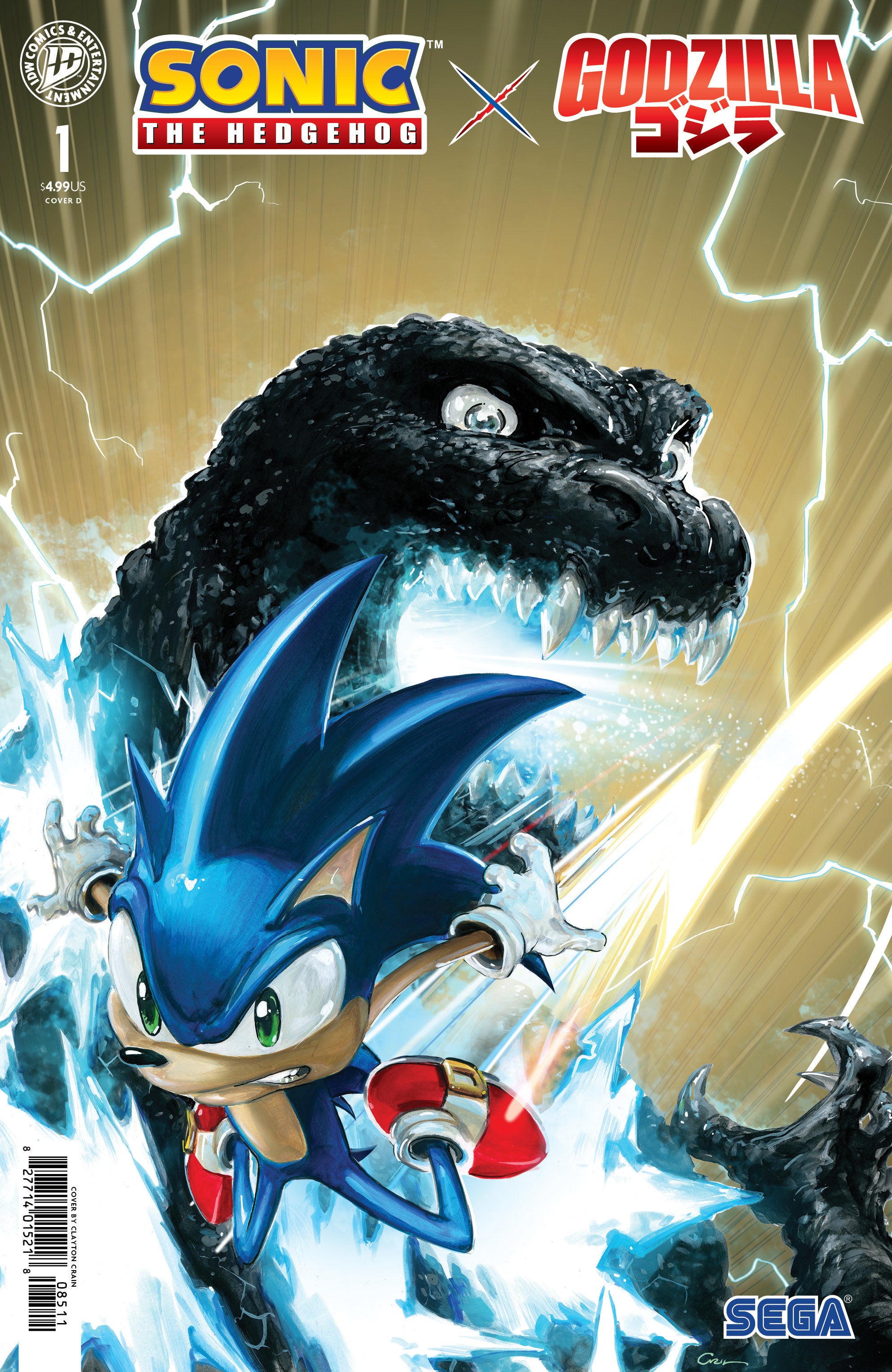 Sonic The Hedgehog X Godzilla #1 Variant D (Crain) | Odin's Place