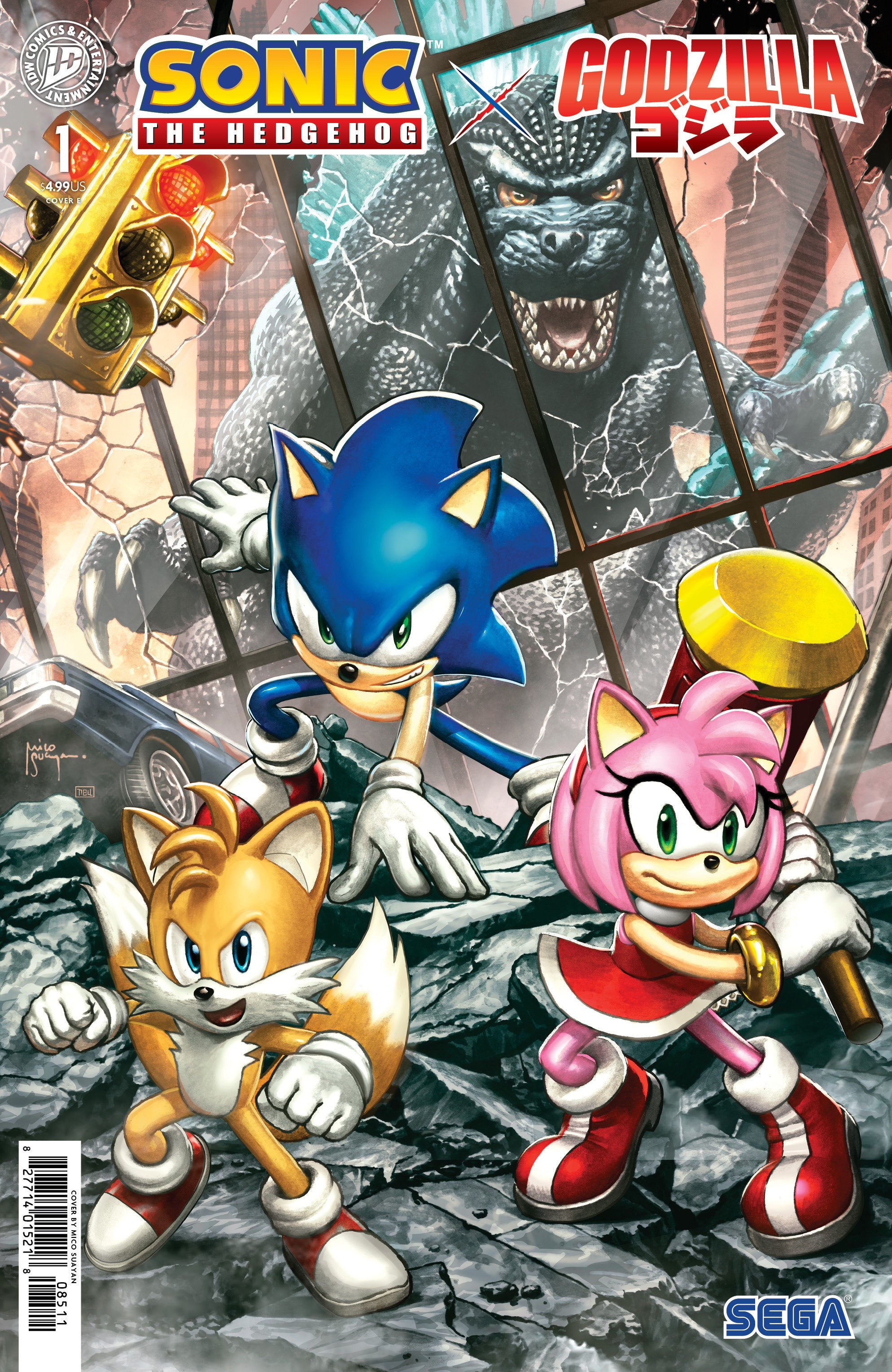 Sonic The Hedgehog X Godzilla #1 Variant E (Suayan) | Odin's Place