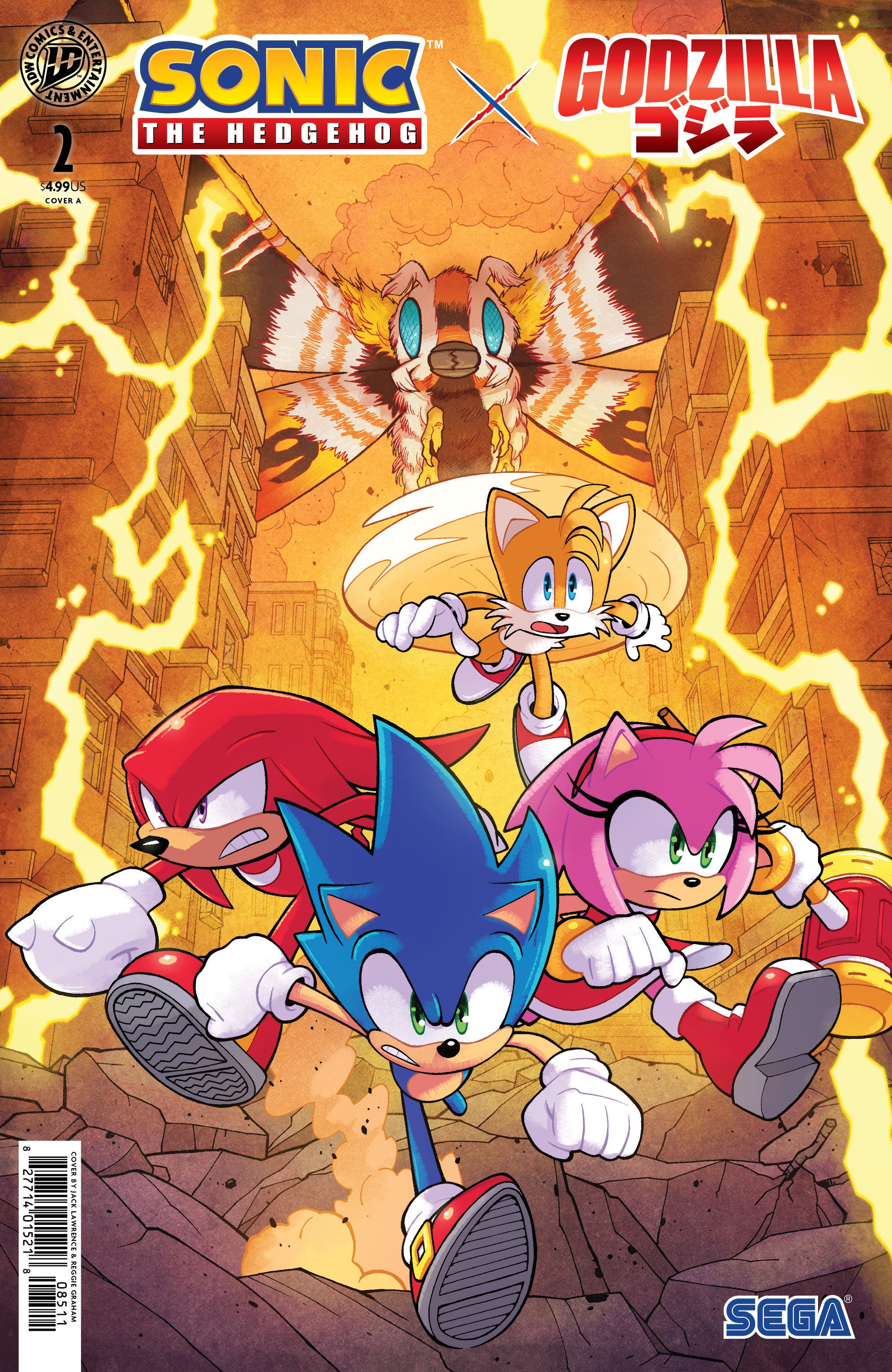 Sonic The Hedgehog X Godzilla #2 Cover A (Lawrence) | Odin's Place