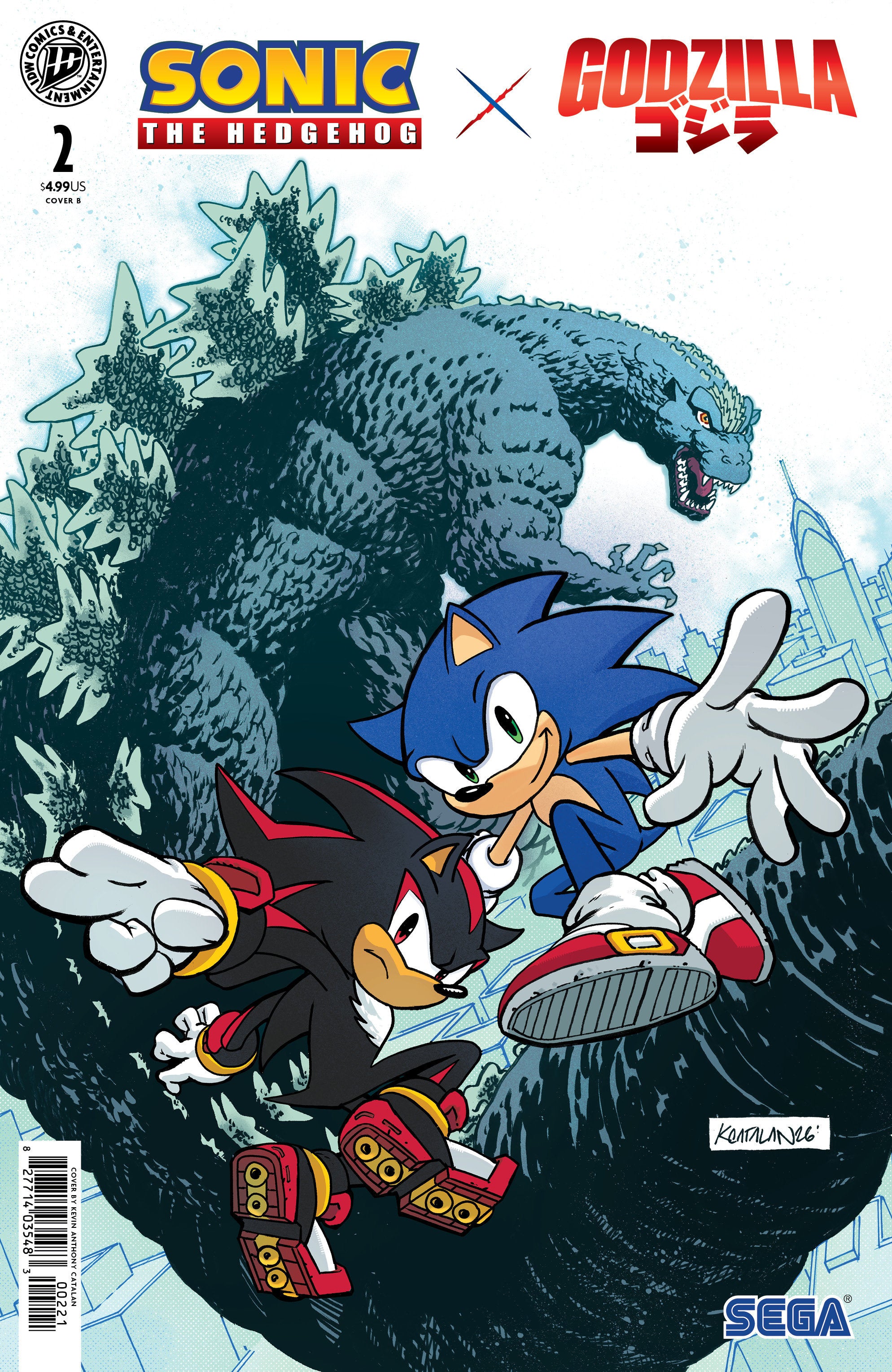 Sonic The Hedgehog X Godzilla #2 Variant B (Catalan) | Odin's Place