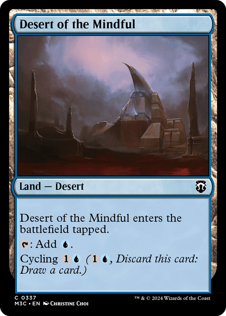Desert of the Mindful (Ripple Foil) [Modern Horizons 3 Commander] | Odin's Place