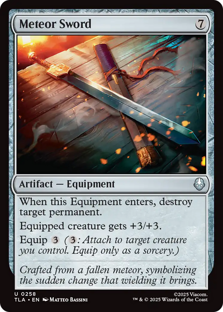 Meteor Sword [Avatar: The Last Airbender] | Odin's Place