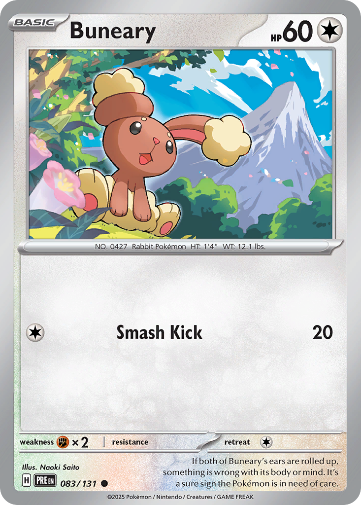 Buneary (083/131) (Master Ball Pattern) [Scarlet & Violet: Prismatic Evolutions] | Odin's Place