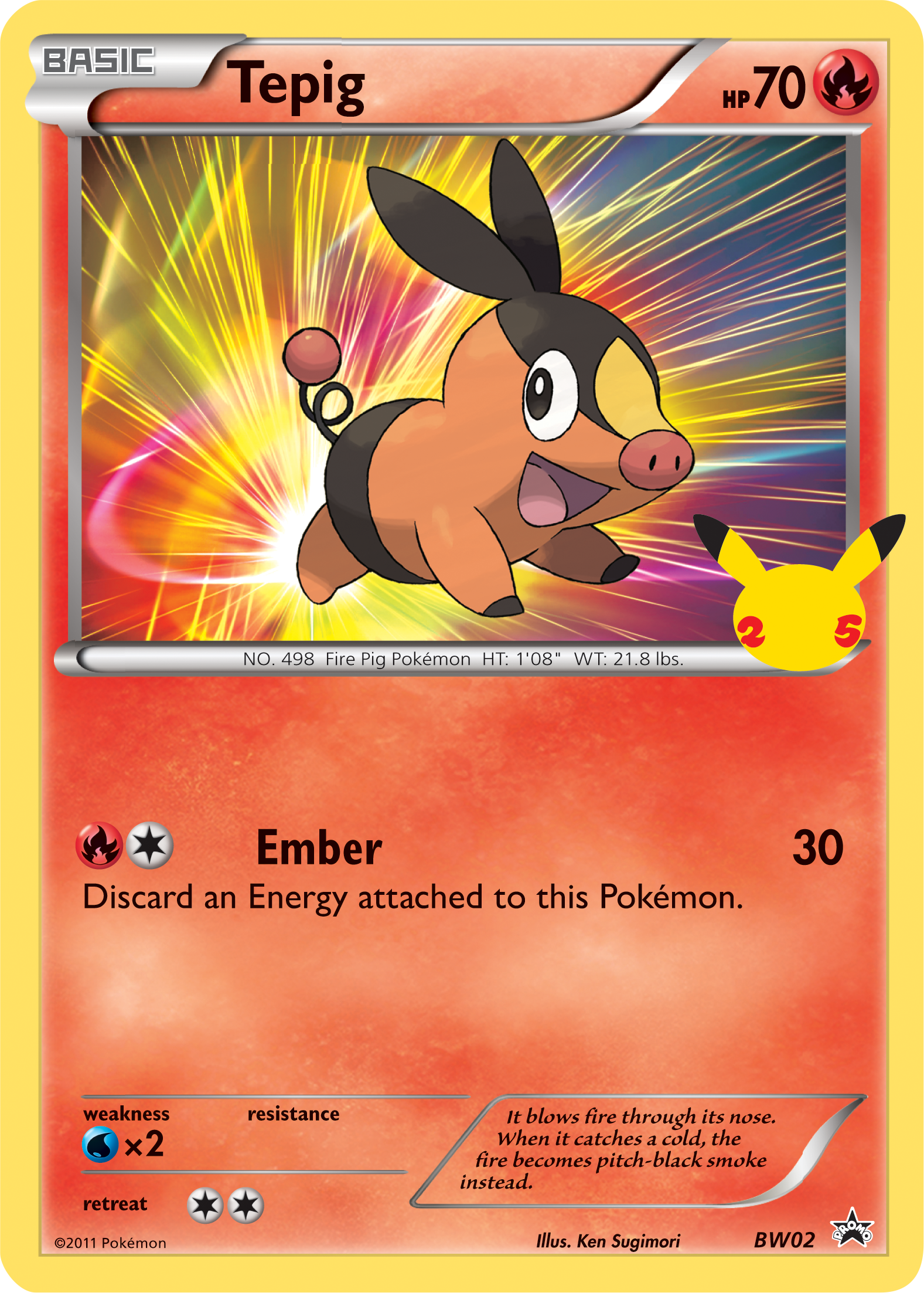 Tepig (BW02) (Jumbo Card) [First Partner Pack] | Odin's Place