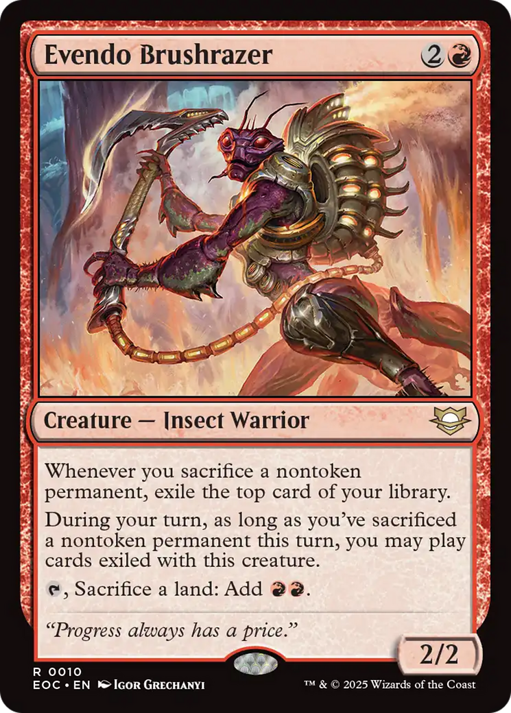 Evendo Brushrazer [Edge of Eternities Commander] | Odin's Place
