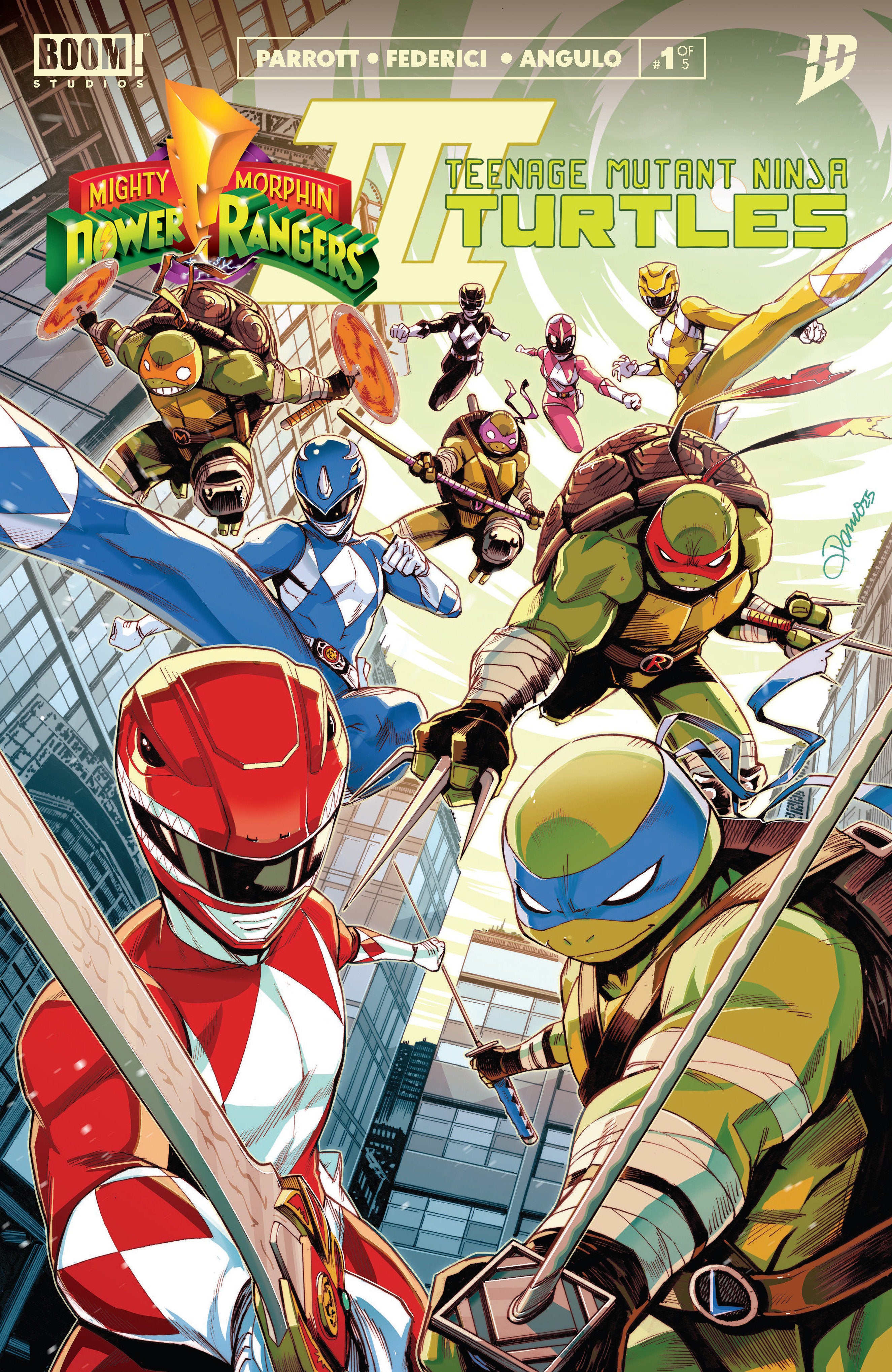 Mighty Morphin Power Rangers/ Teenage Mutant Ninja Turtles III #1 A Main (Dressed, Zonno) | Odin's Place