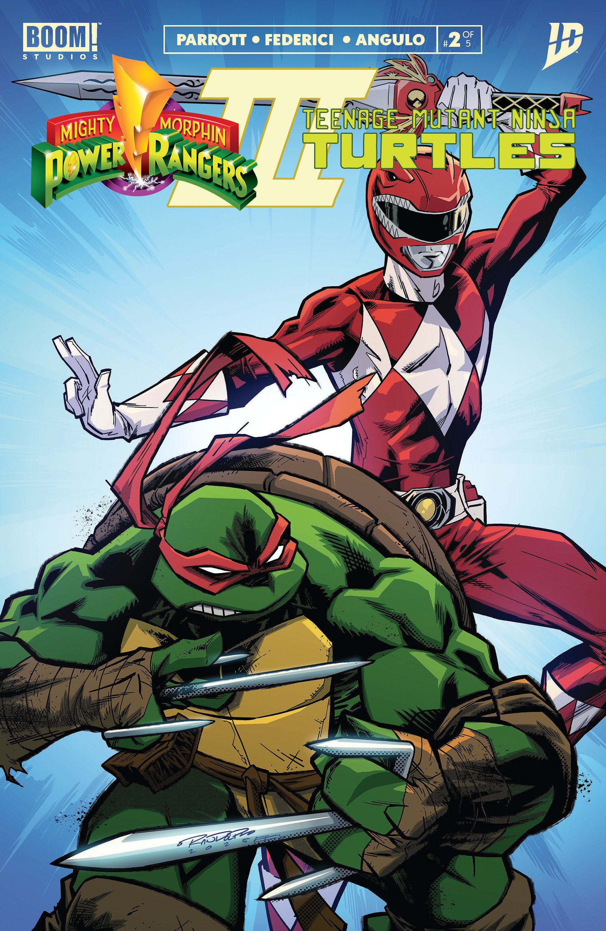 Mighty Morphin Power Rangers/Teenage Mutant Ninja Turtles III #2 B Variant (Dressed, Randolph) | Odin's Place