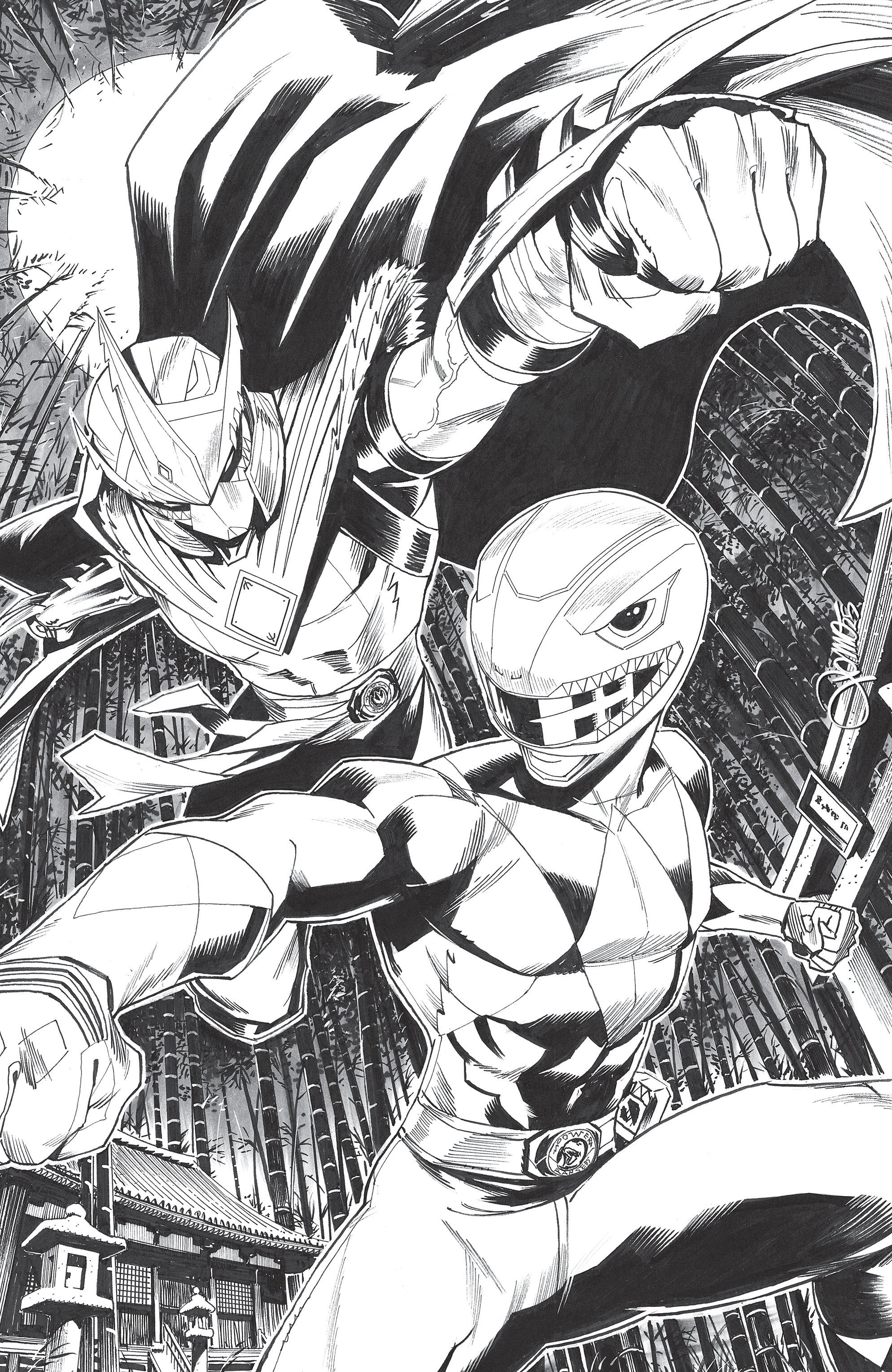 Mighty Morphin Power Rangers/Teenage Mutant Ninja Turtles III #2 E 1 in 10 Variant Edition (Full Art, Zonno) | Odin's Place