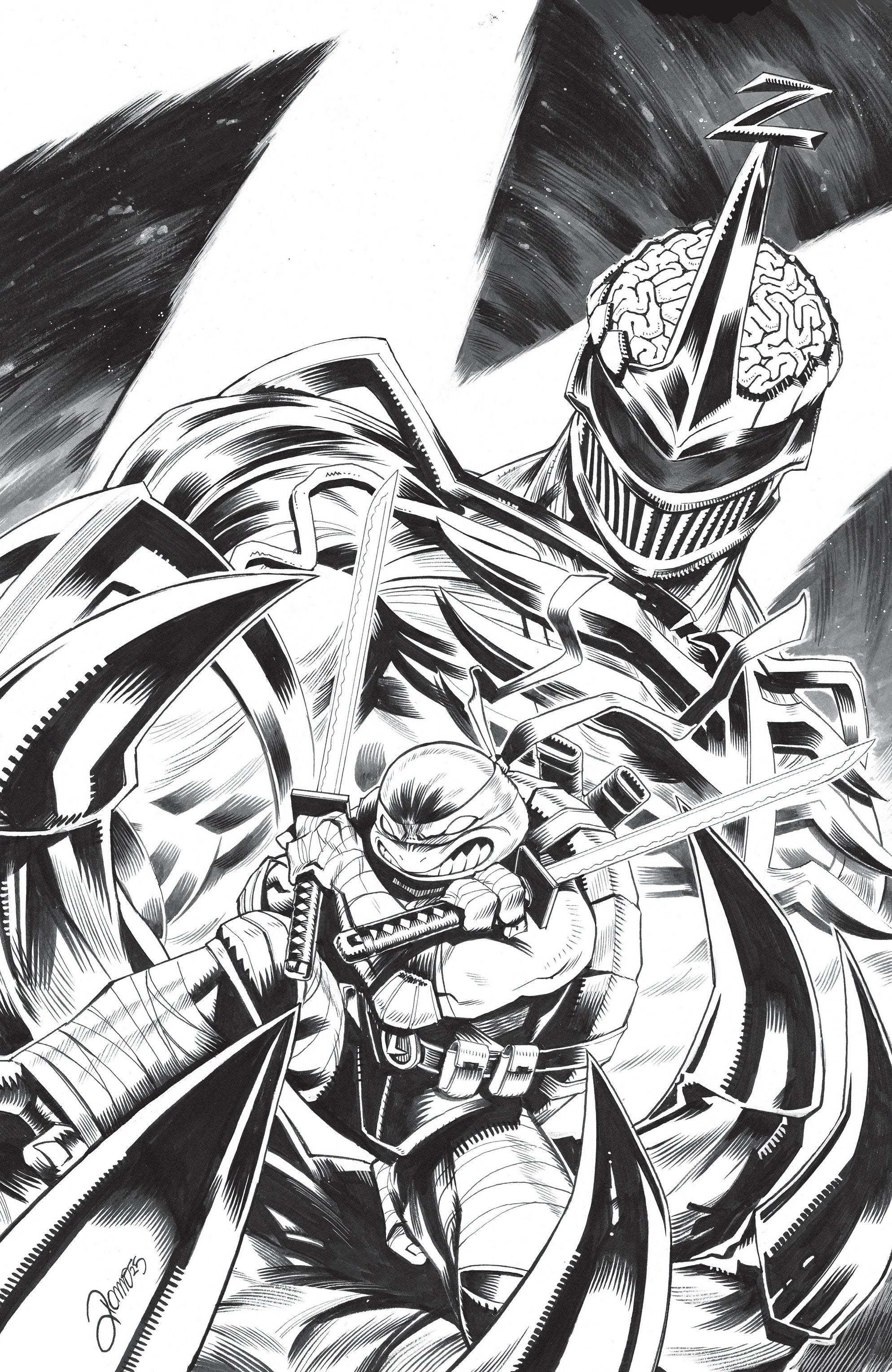 Mighty Morphin Power Rangers/Teenage Mutant Ninja Turtles III #3 E 1 in 10 Variant Edition (Full Art, Zonno) | Odin's Place
