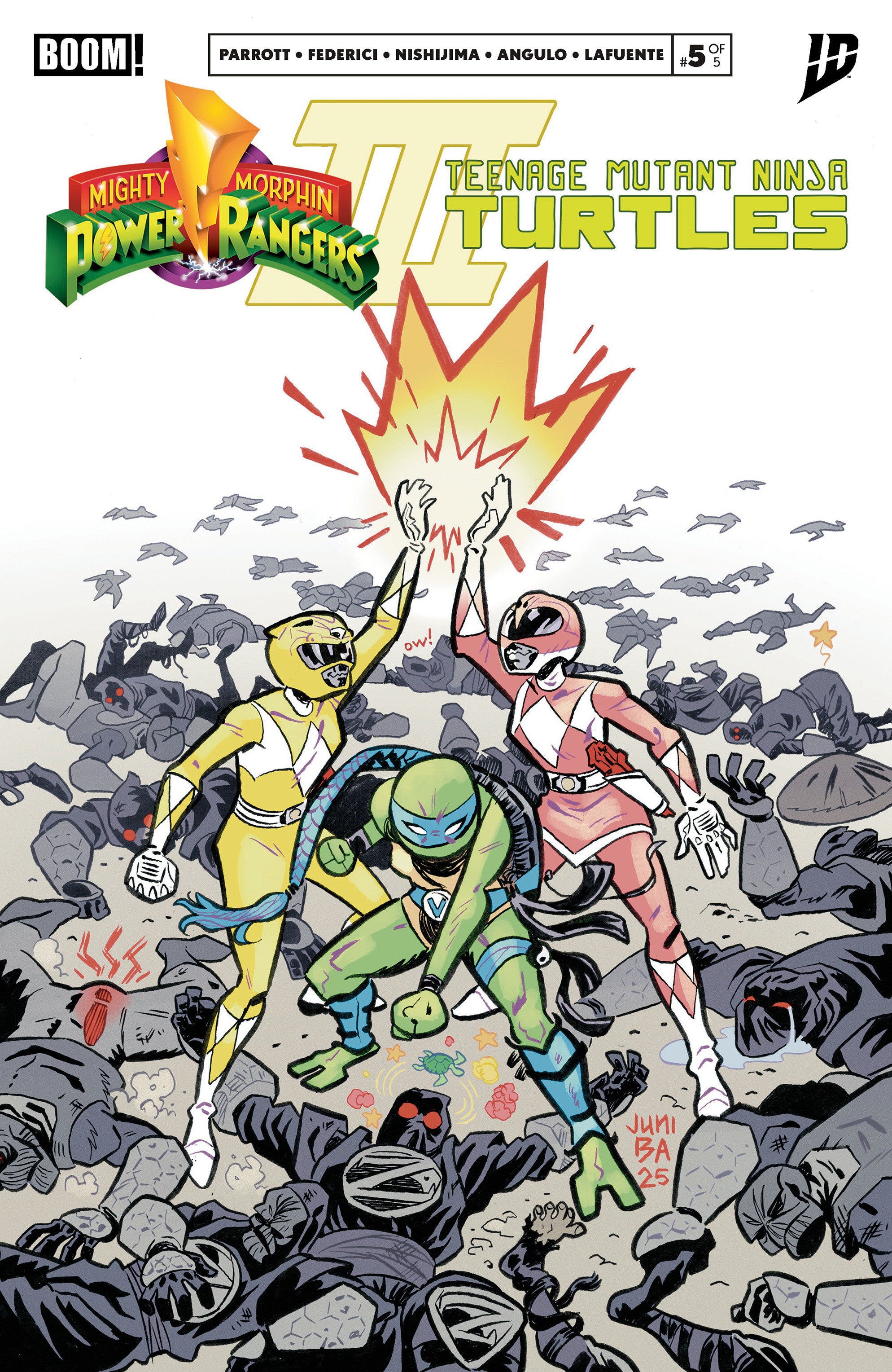 Mighty Morphin Power Rangers/Teenage Mutant Ninja Turtles III #5 B Variant (Dressed, Ba) | Odin's Place