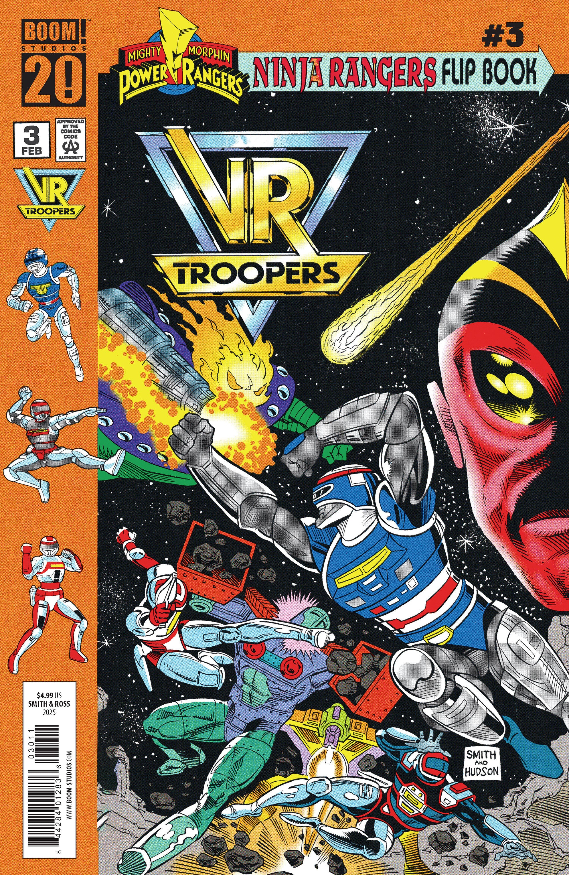 Vr Troopers/Power Rangers Flipbook Facsimile Edition #3 A Main (Dressed, Smith) | Odin's Place