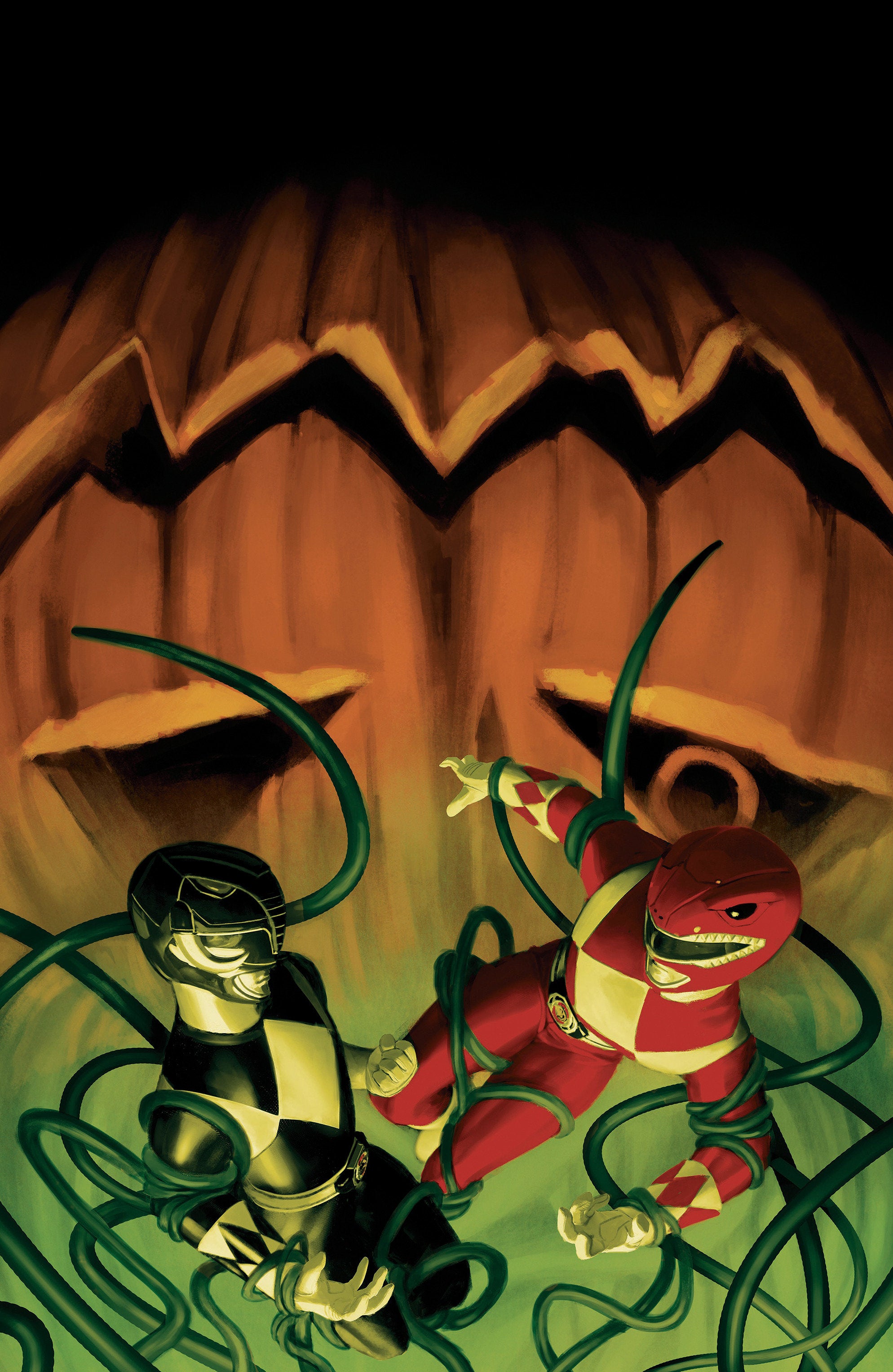 Mighty Morphin Power Rangers Halloween Special #1 C Variant (Full Art, Foil, Mercado) | Odin's Place