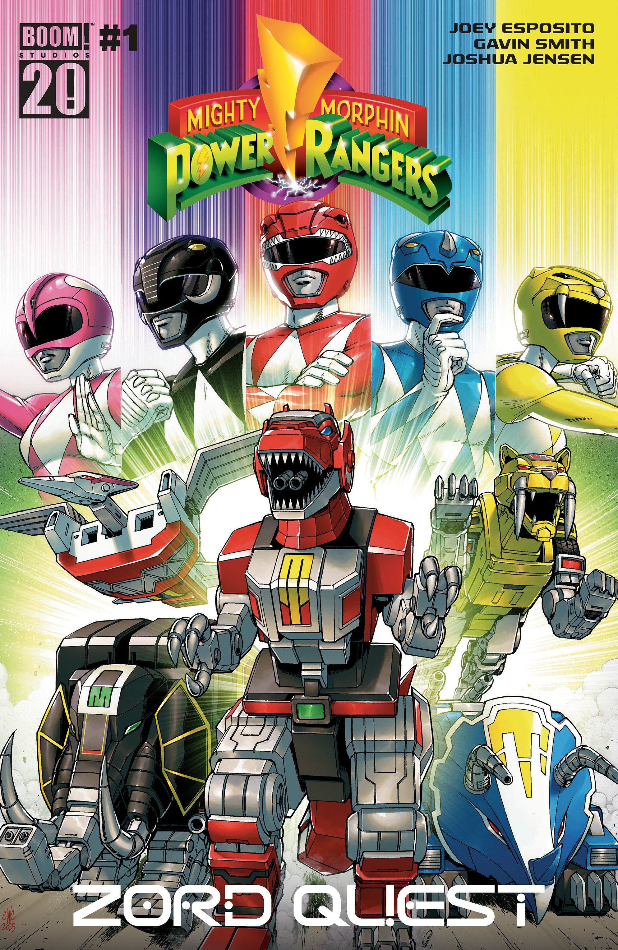 Mighty Morphin Power Rangers: Zord Quest #1 B Variant (Dressed, Coller) | Odin's Place